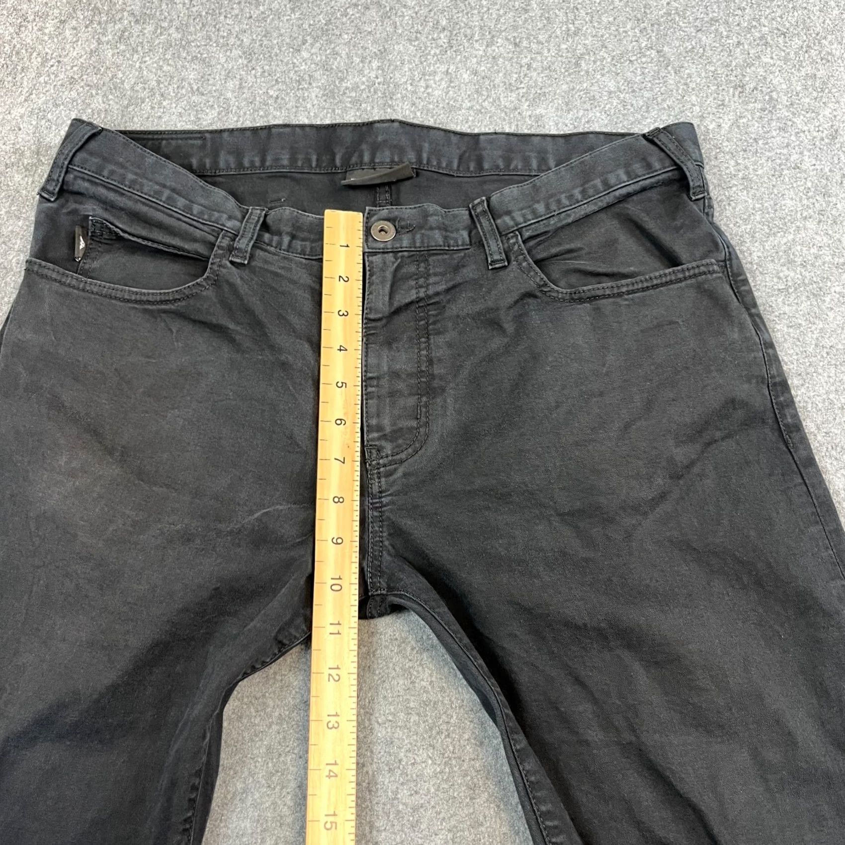 Emporio Armani Emporio Armani Jeans Tapered Mens 36 32 Lightweight Charcoal Grey 5-Pocket Denim Regular Rise Mid Grey Jeans Mens Size US 36 / EU 52 - 5 Thumbnail