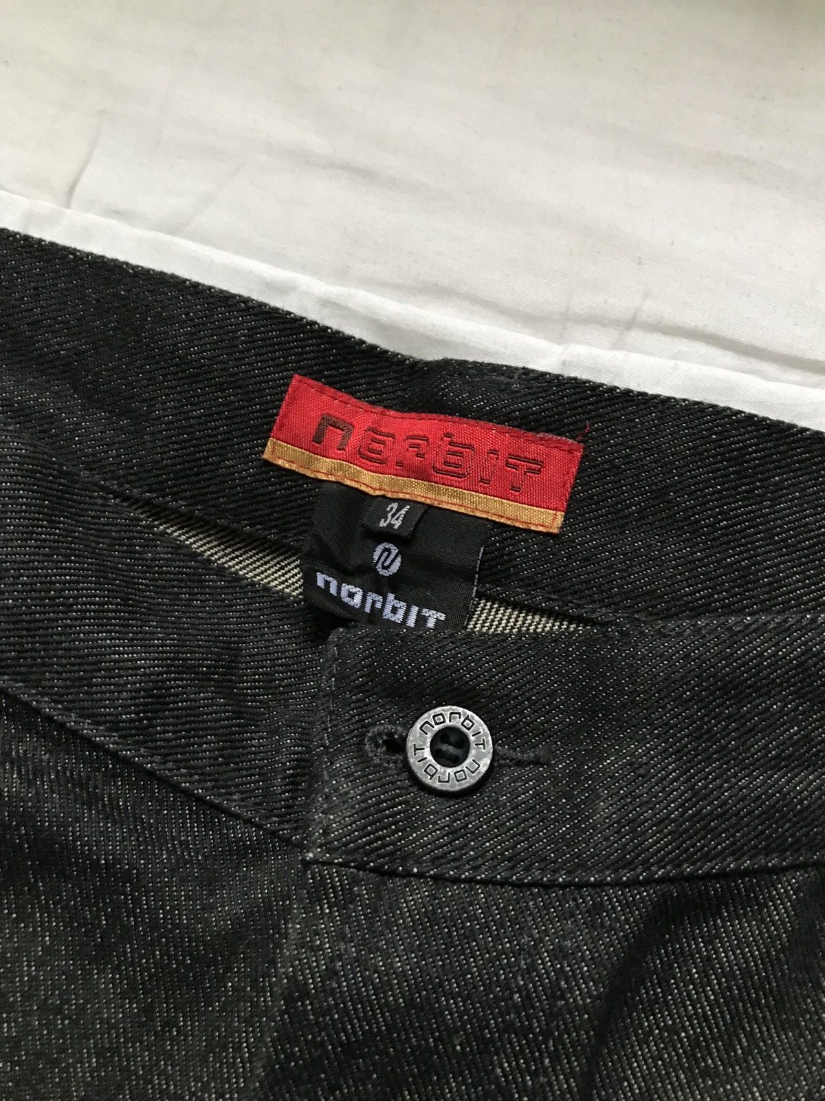 Norbit NORBIT DOUBLE KNEE NYLON COTTON DENIM JEANS Size US 34 / EU 50 - 3 Thumbnail