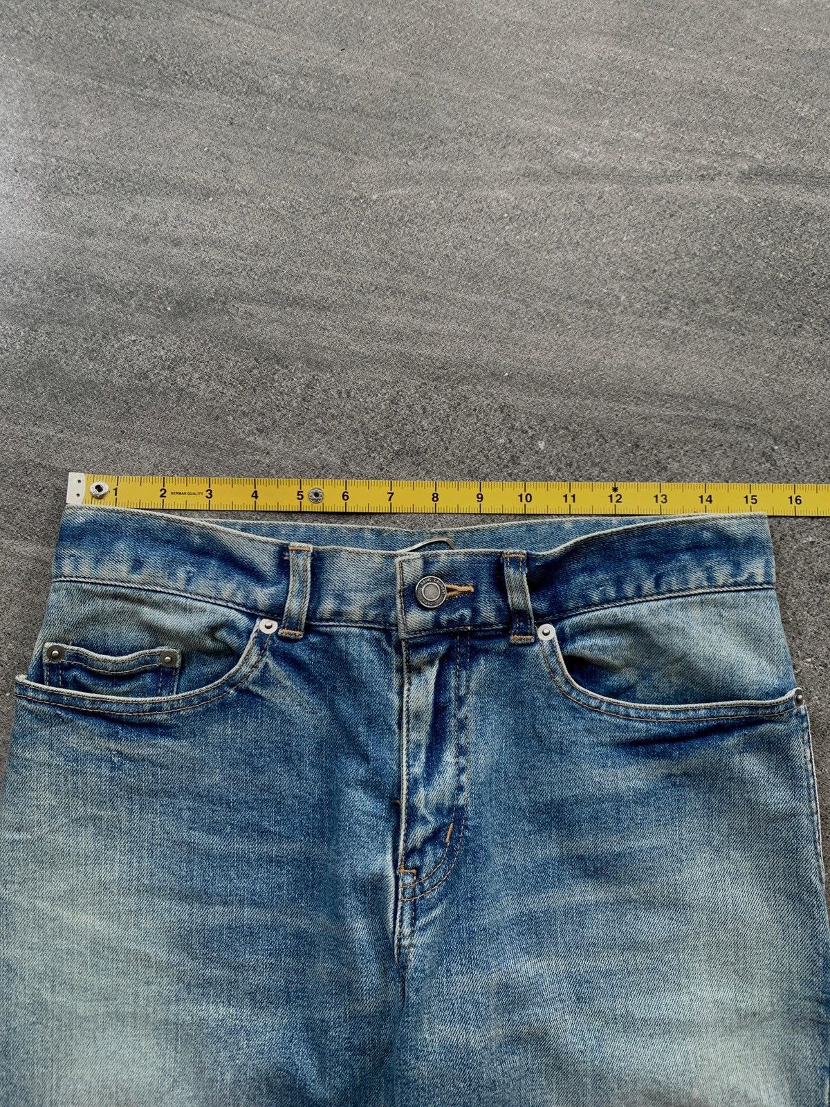 Saint Laurent Paris FREE TAX! D03 Light Wash Skinny Denim Jeans Size US 31 - 13 Thumbnail
