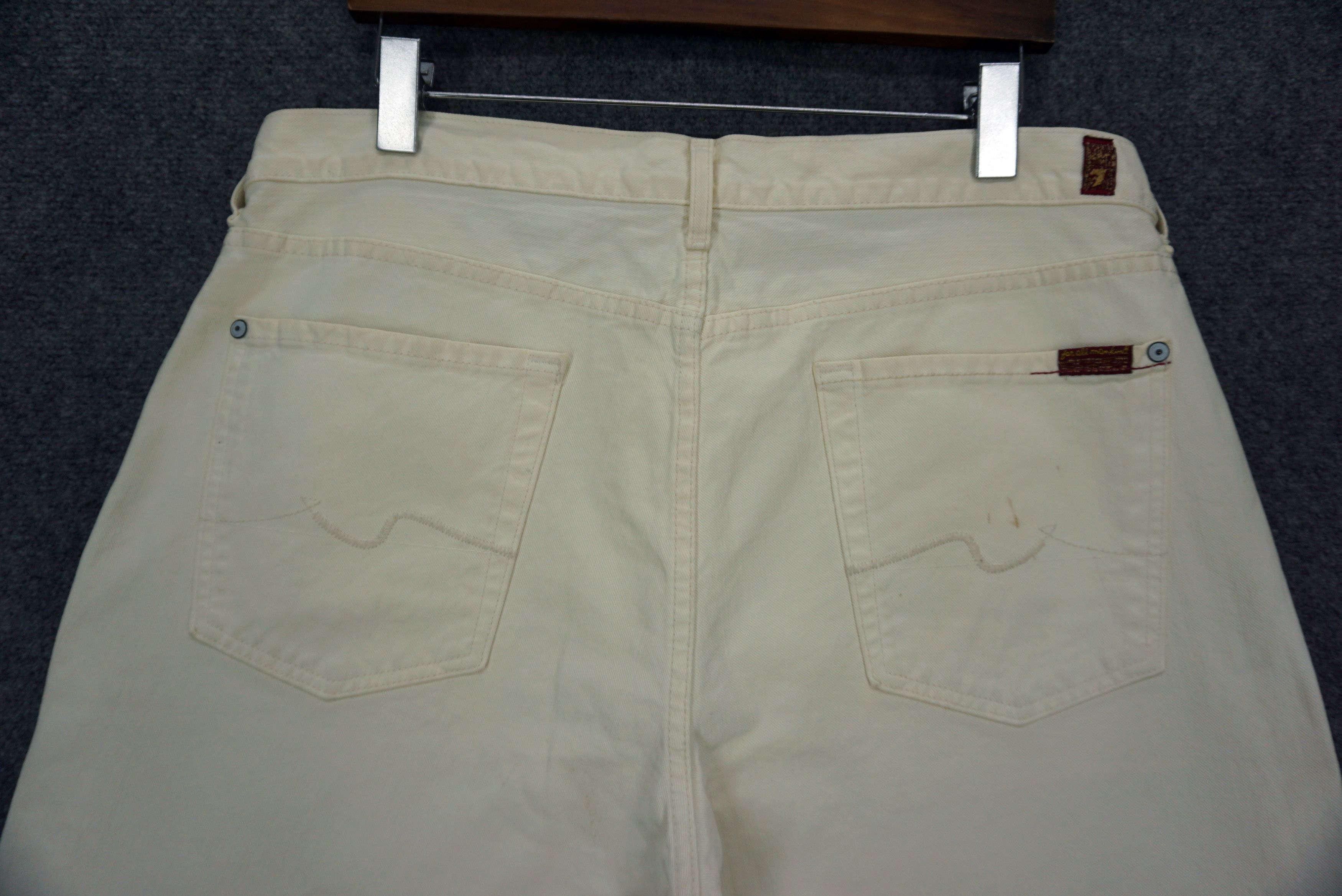 7 For All Mankind 7FAM Jeans Size 36 fit W37xL35 Straight-Leg Denim USA Size US 36 / EU 52 - 14 Thumbnail