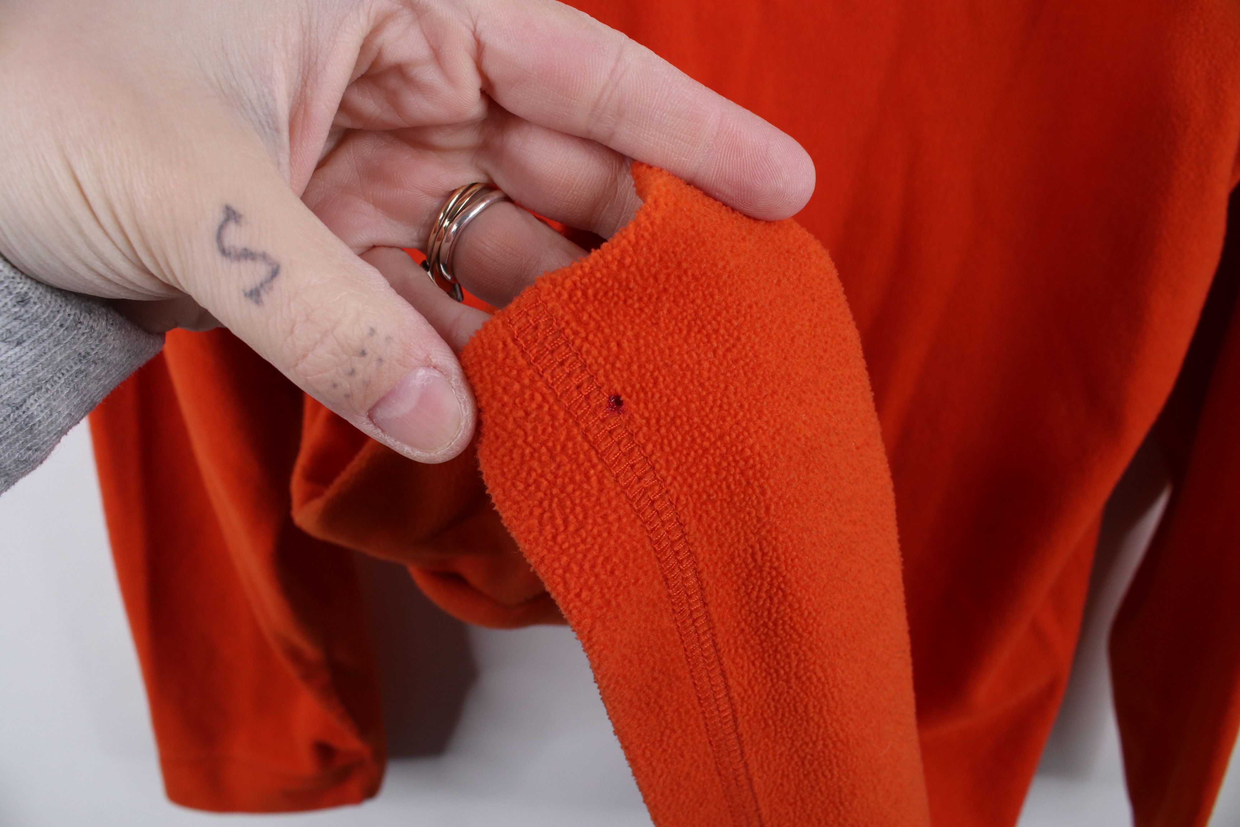 Nautica × Vintage Vintage 90s Nautica Spell Fleece Crewneck Sweater Orange USA Size US XL / EU 56 / 4 - 5 Thumbnail