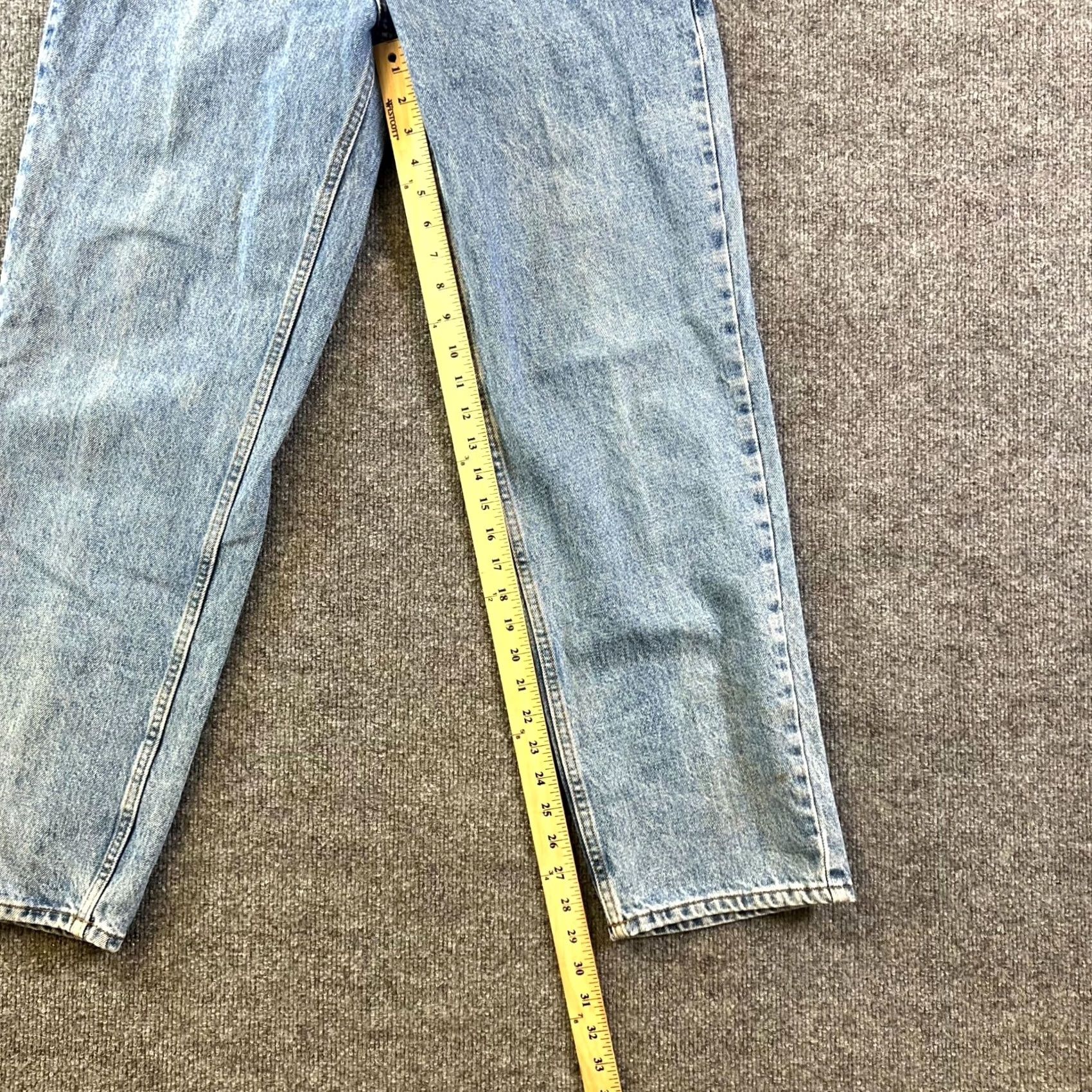 Vintage Members Mark Jeans - Classic Denim - 33x32 - Blue - Lightweight - Grunge Streetwear Size US 33 - 4 Thumbnail