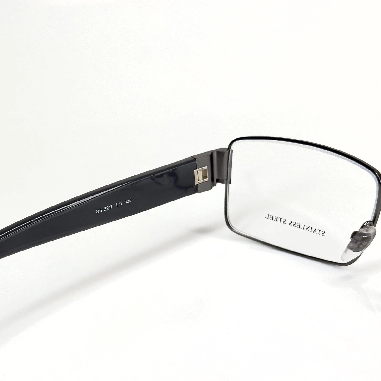 Gucci GUCCI GG2217S 2217 AUTHENTIC Grey Rectangle Frame Eyeglass Size ONE SIZE - 2 Thumbnail