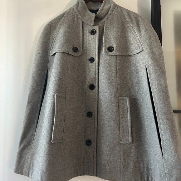 Club Monaco Club Monaco Wool-Cashmere Blend Cape Coat Size M / US 6-8 / IT 42-44 - 1 Thumbnail