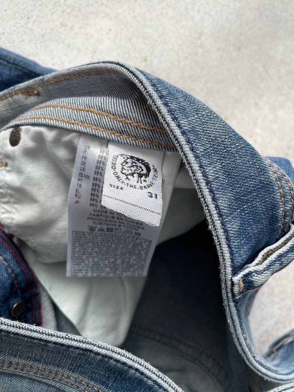 Diesel × Diesel Black Gold × Vintage Vintage Diesel Tepphar Blue Denim Pants Metal Logo Y2K Rare Size US 31 - 8 Thumbnail