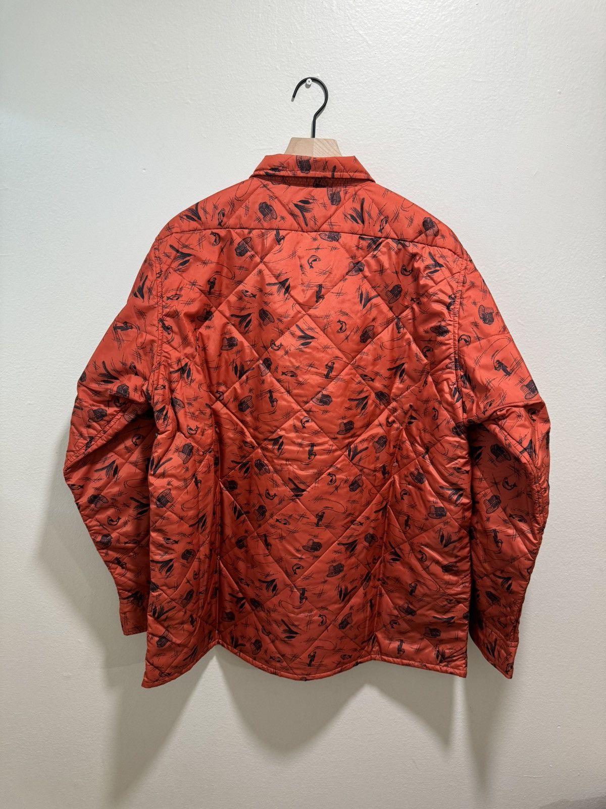 Beams Plus Beams+ QUILT SHIRT NYLON - Rust fishing print Size US XL / EU 56 / 4 - 2 Thumbnail