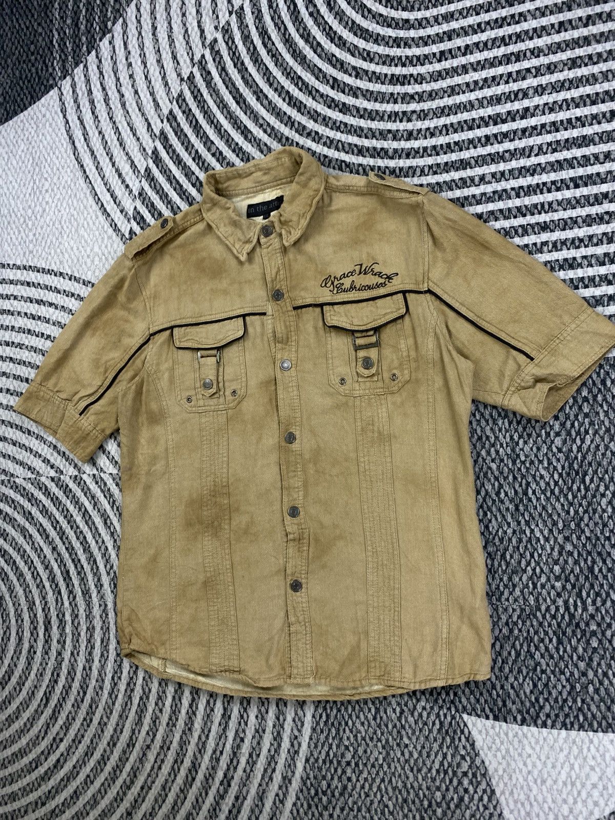 In The Attic Vintage In The Attic Double Pocket Button Up Shirt Size US XL / EU 56 / 4 - 4 Thumbnail