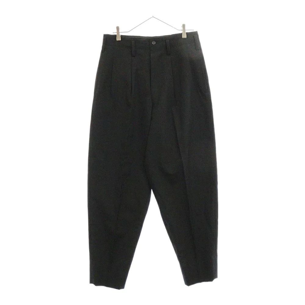 Yohji Yamamoto Yohji Yamamoto 80-90s wool 2-tuck tapered slacks Size US 30 / EU 46 - 1 Thumbnail
