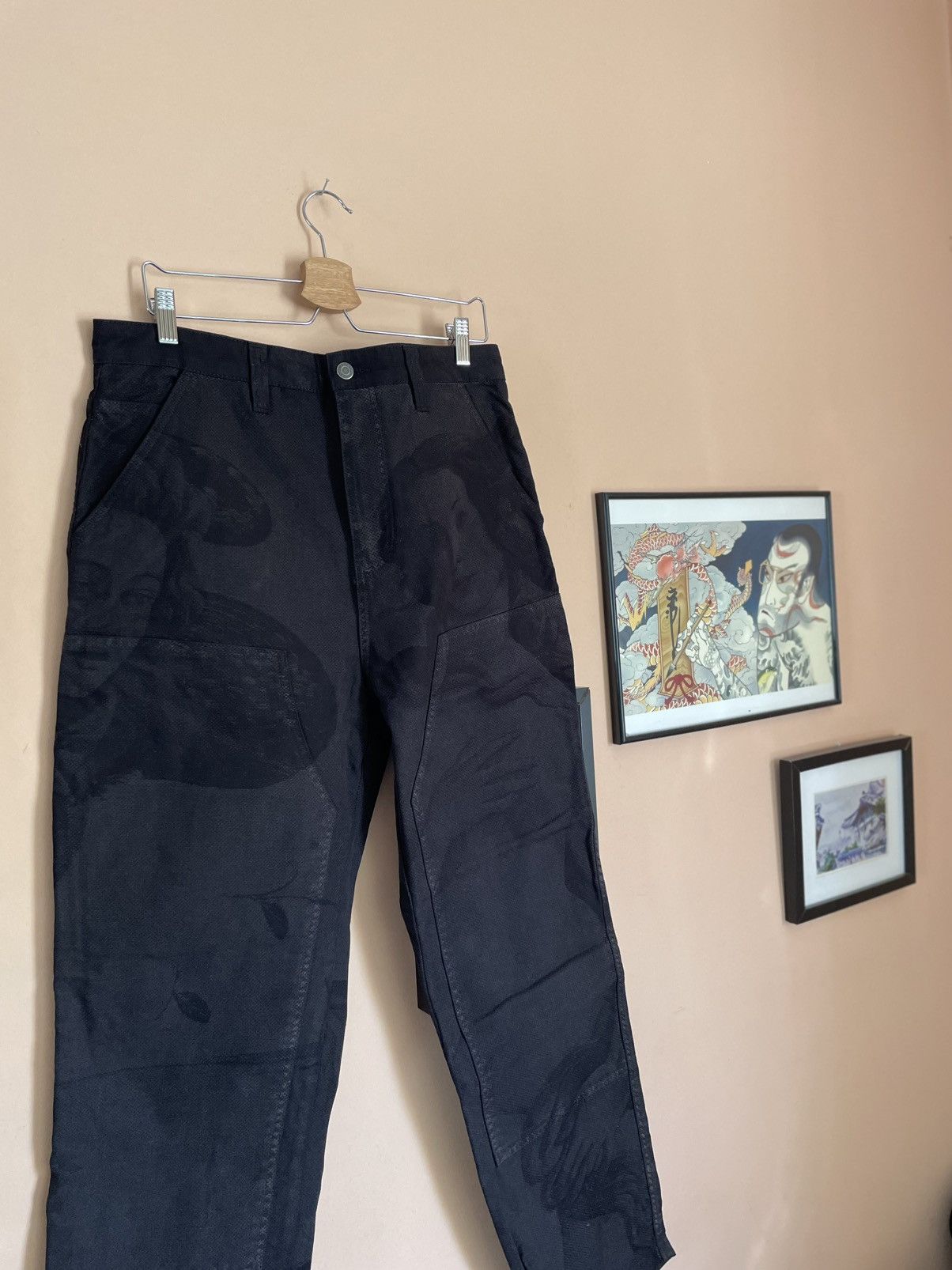 Stussy Stussy Floral Dye Work Pants Double Knee | Grailed