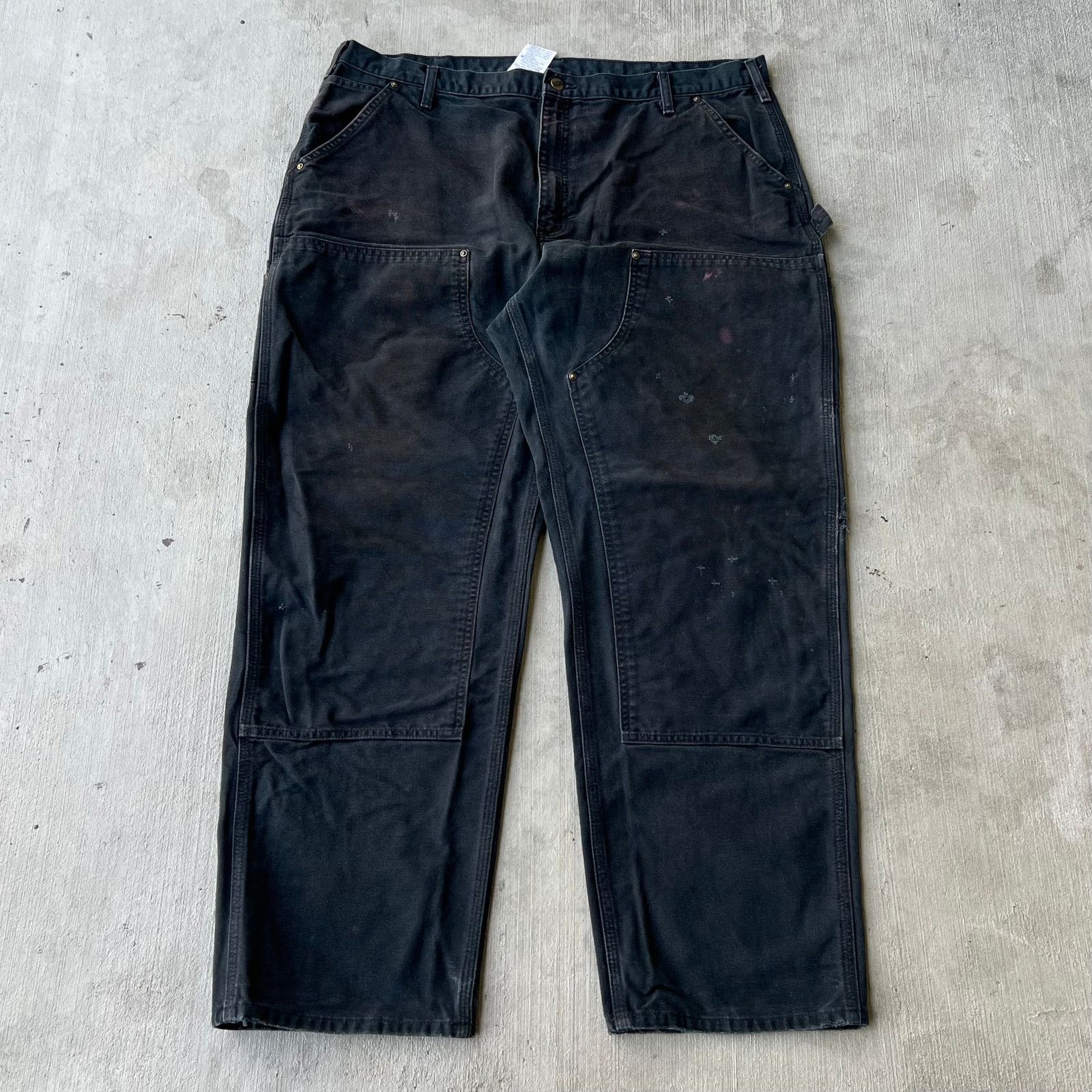 Carhartt × Vintage Carhartt black double knee work wear carpenter pants Size US 41 - 1 Thumbnail