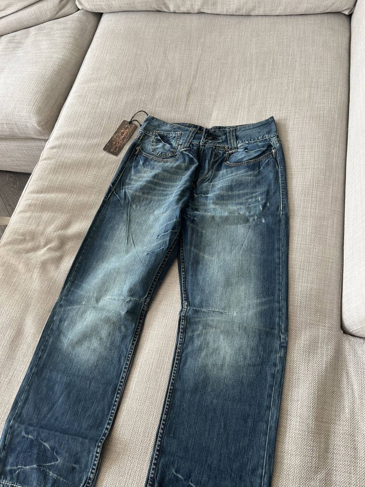 Ed Hardy Vintage 💥 Ed Hardy Jeans by Christian Audigier Denim Pants Size US 36 / EU 52 - 12 Thumbnail