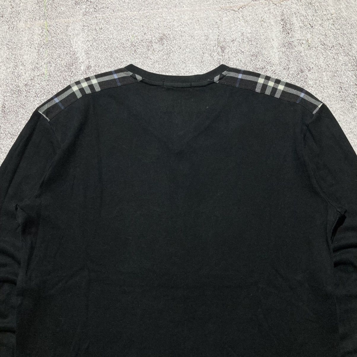 Burberry Vintage Burberry Black Label V Neck Longslevee Black Luxury Size US L / EU 52-54 / 3 - 10 Thumbnail