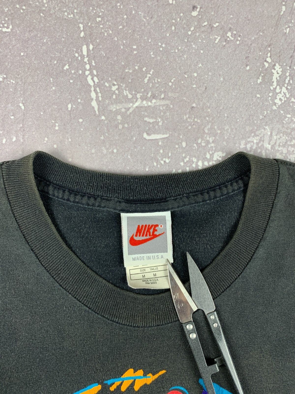 Nike Vintage 90s USA Nike x Jordan Sunfaded Single Stitch T Shirt Size US M / EU 48-50 / 2 - 10 Thumbnail
