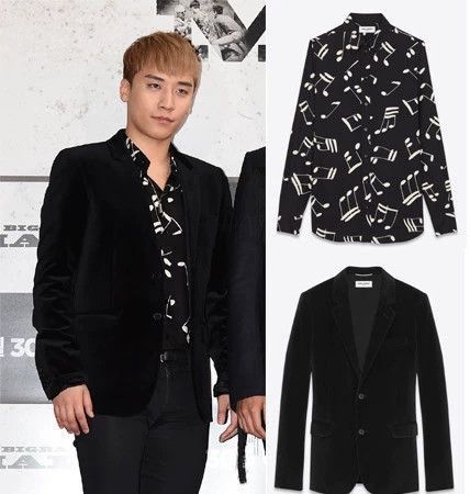 Saint Laurent Paris Saint Laurent Paris Musical note shirt-2506 Size US S / EU 44-46 / 1 - 8 Thumbnail