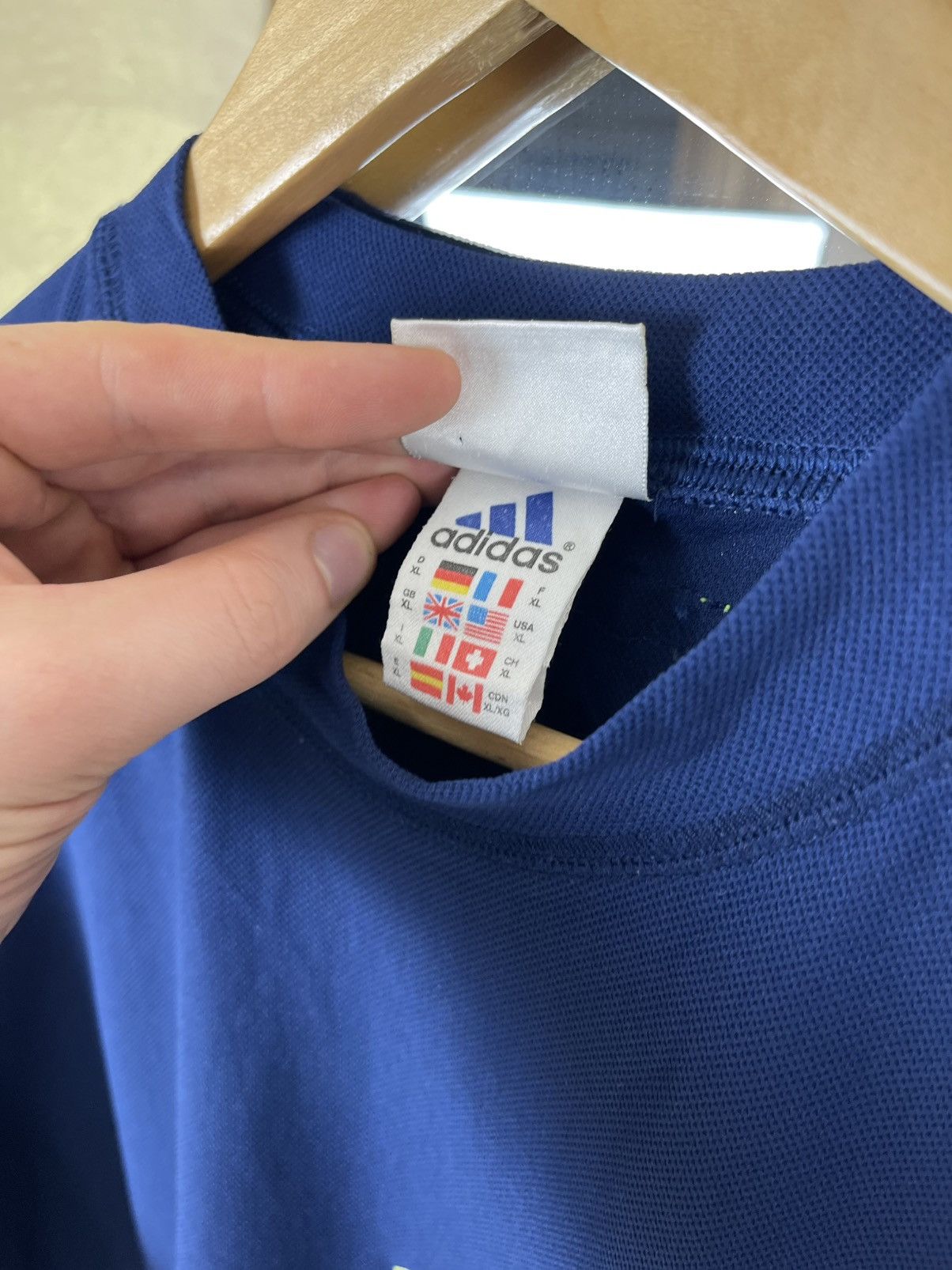 Adidas Vintage Adidas Equipment EQT Tech Tee / Neon Accent Logo Size US XL / EU 56 / 4 - 5 Thumbnail