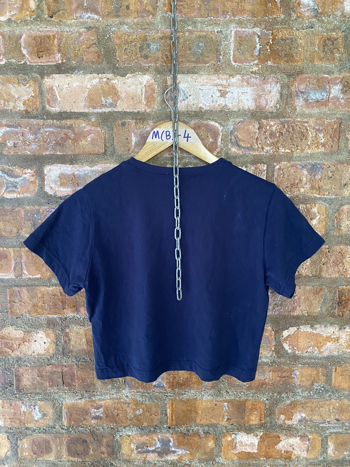 20471120 × Marithe + Francois Girbaud 2000s MFG Big Logo Crop tee Size M / US 6-8 / IT 42-44 - 5 Thumbnail