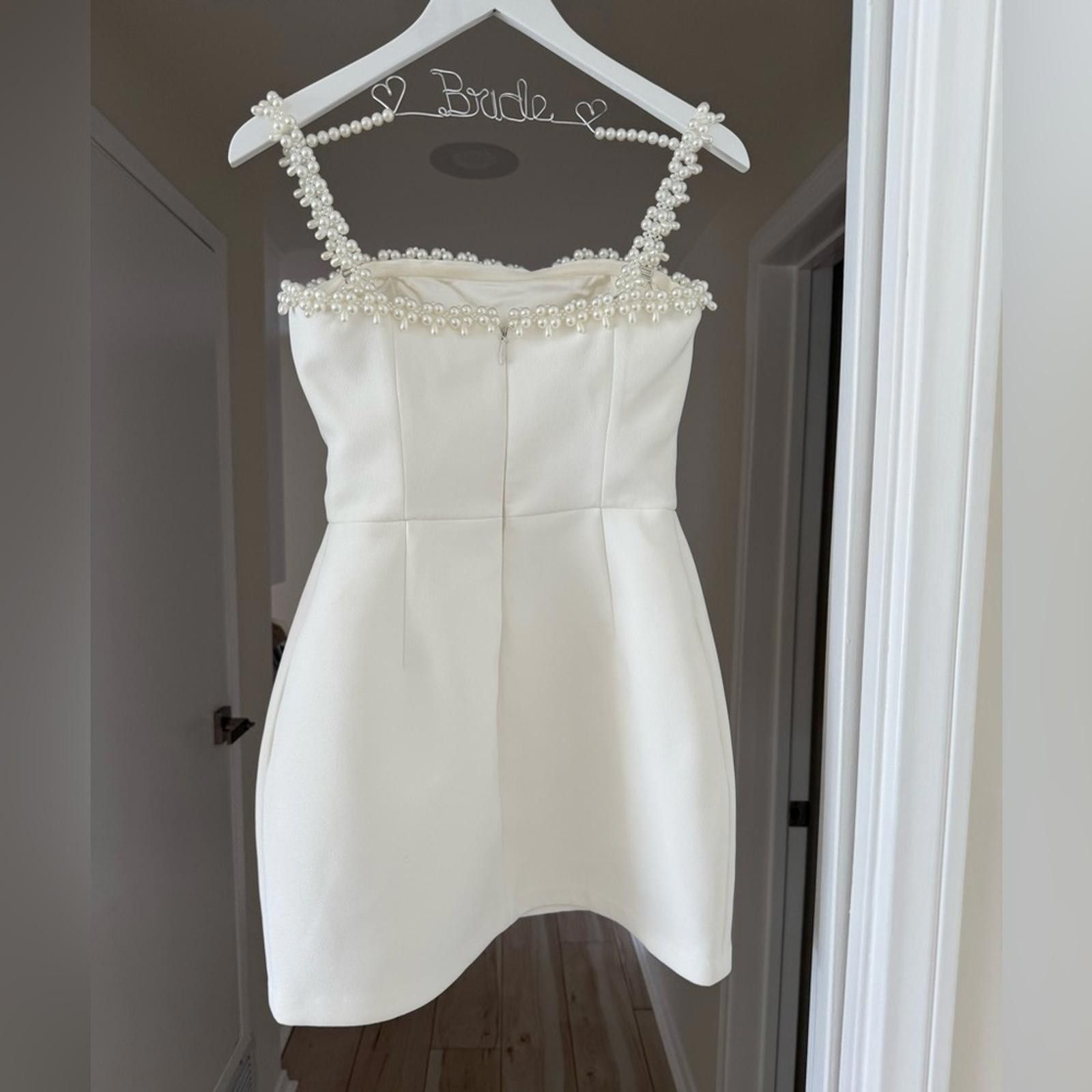Other NADINE MERABI White Embellished Strap Dress Size S / US 4 / IT 40 - 2 Thumbnail