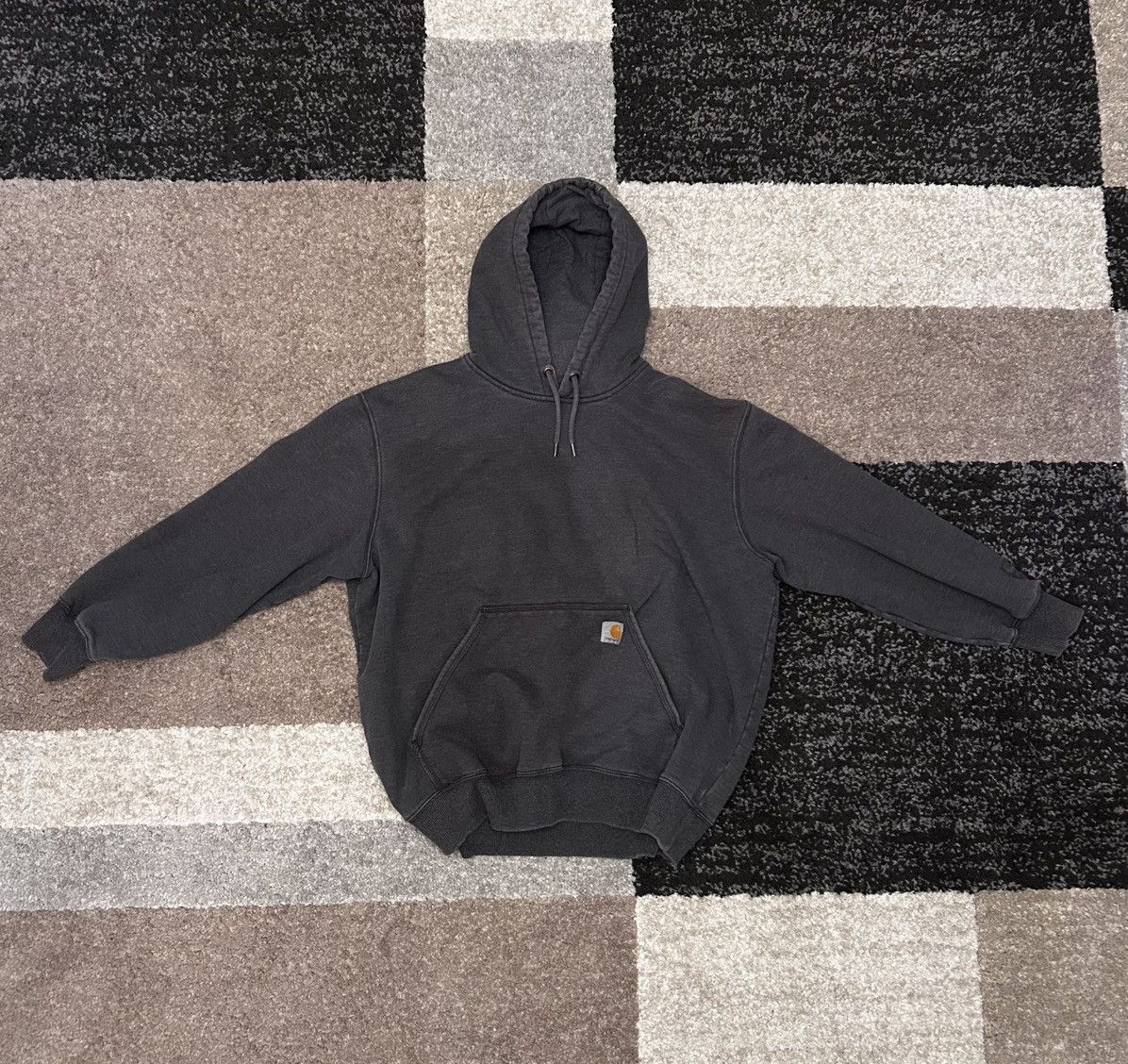 Carhartt × Vintage VINTAGE CARHARTT BOXY HEAVY COTTON HOODIE Size US XL / EU 56 / 4 - 1 Thumbnail