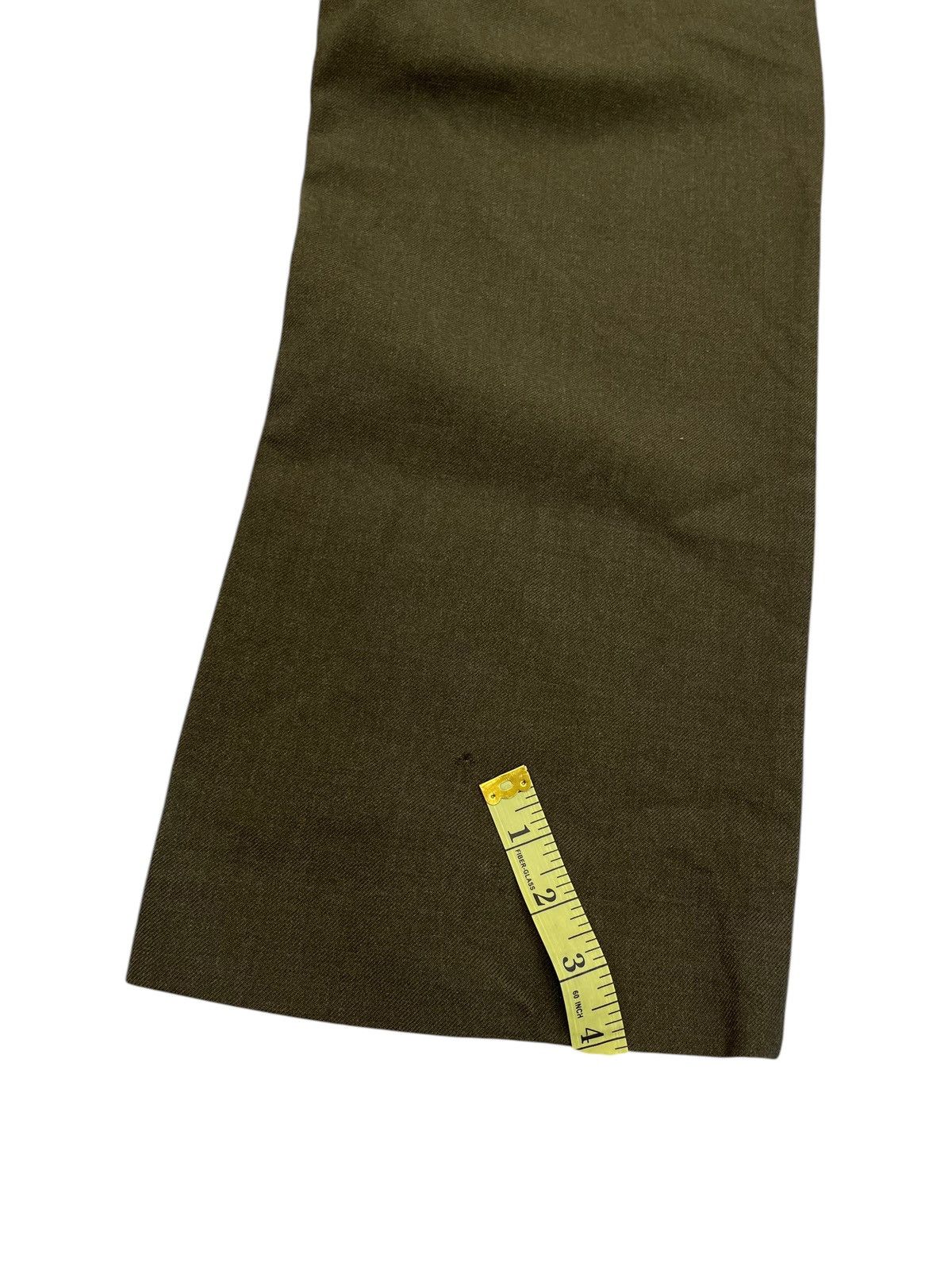 Vintage Vintage 60’ trousers mens wool serge green Size US 29 - 13 Thumbnail