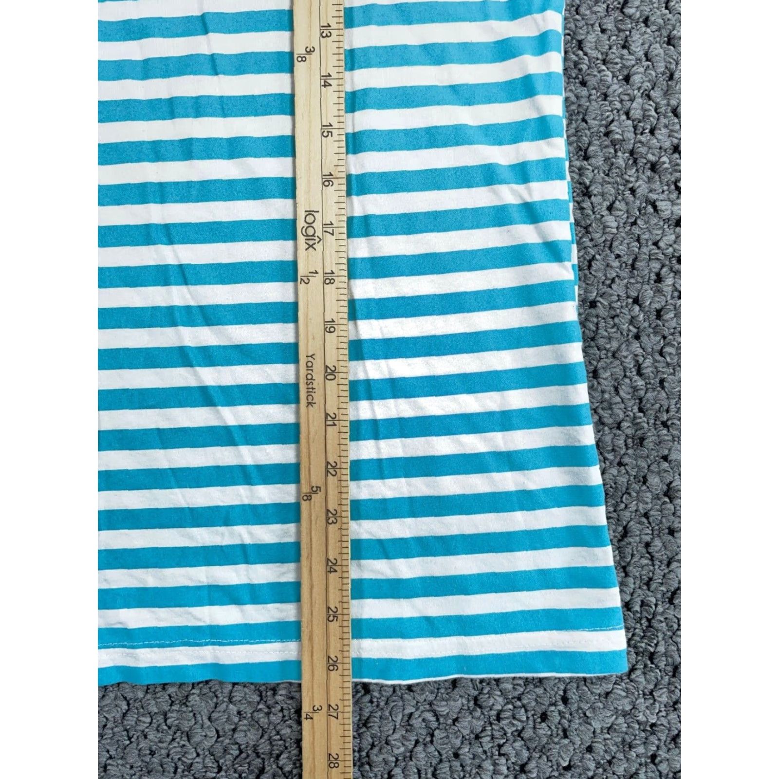 Odd Future Odd Future Spell Out Striped T-Shirt Adult Medium White Blue Tyler Creator Rap Size US M / EU 48-50 / 2 - 7 Thumbnail