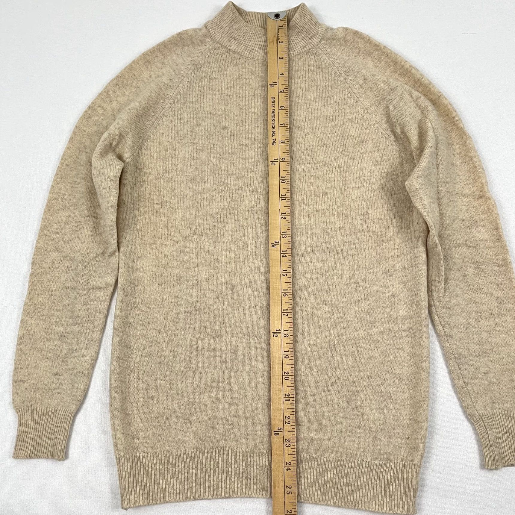 Vintage VINTAGE Woollen Mills Sweater Womens S Brown Lambs Wool Mock Neck Jumper VTG Size S / US 4 / IT 40 - 4 Thumbnail