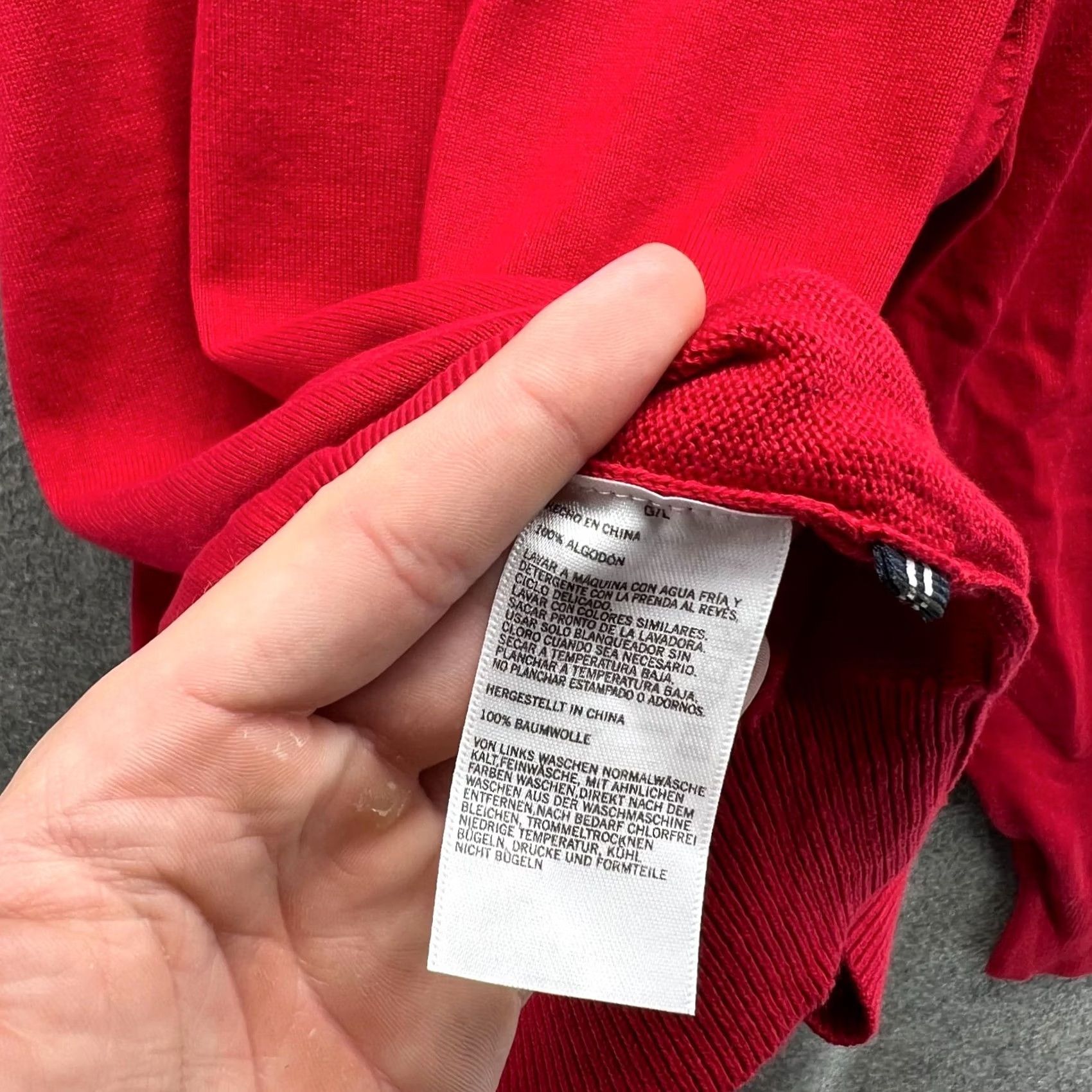 Nautica Nautica Pullover Sweatshirt Mens Large Red Fleece Crewneck Long Sleeve Cotton Logo All Seasons Vintage: No Size US L / EU 52-54 / 3 - 7 Thumbnail