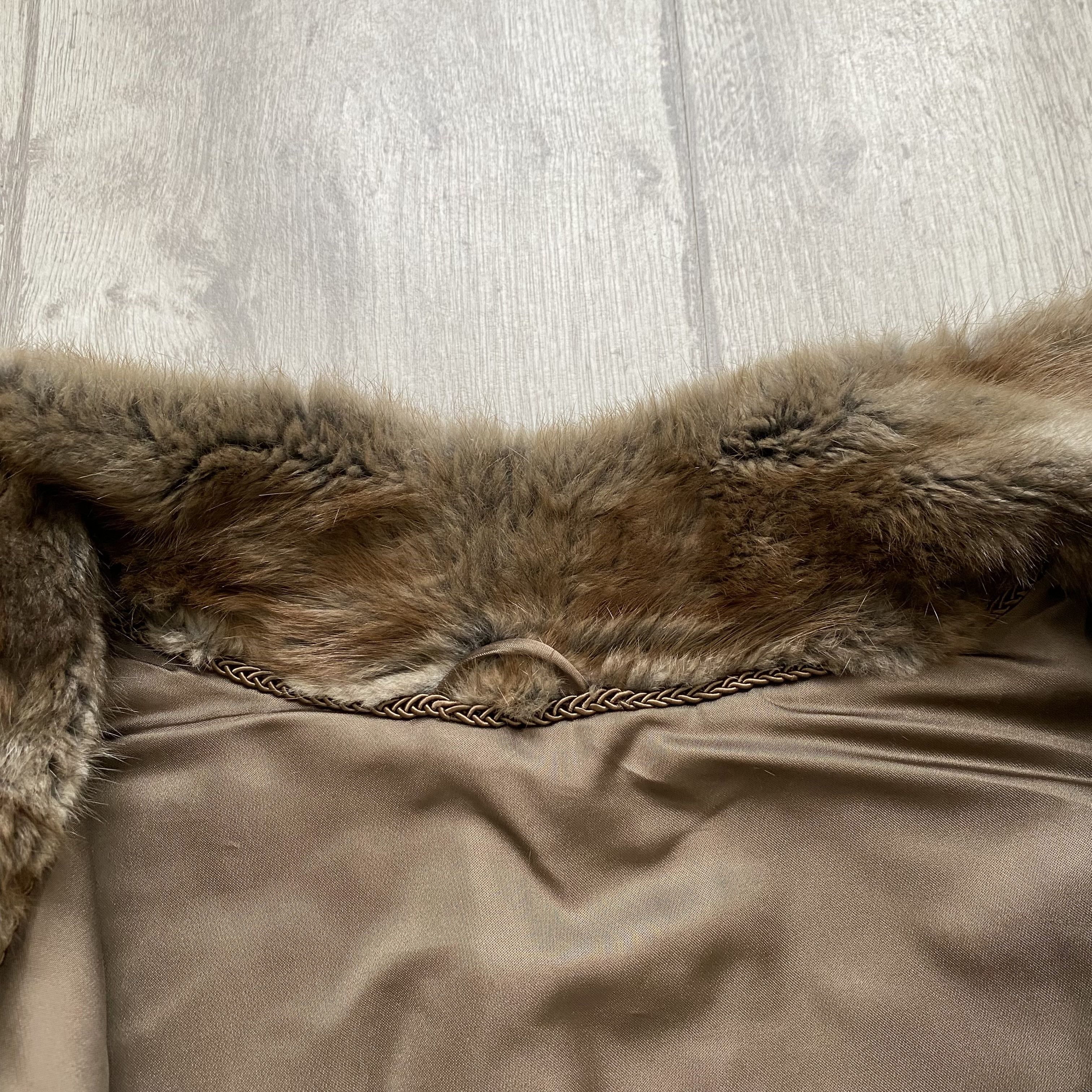 Vintage Vintage 90’s Oldmaney Real Fur Coat Lxury Designer Leather Size M / US 6-8 / IT 42-44 - 7 Thumbnail