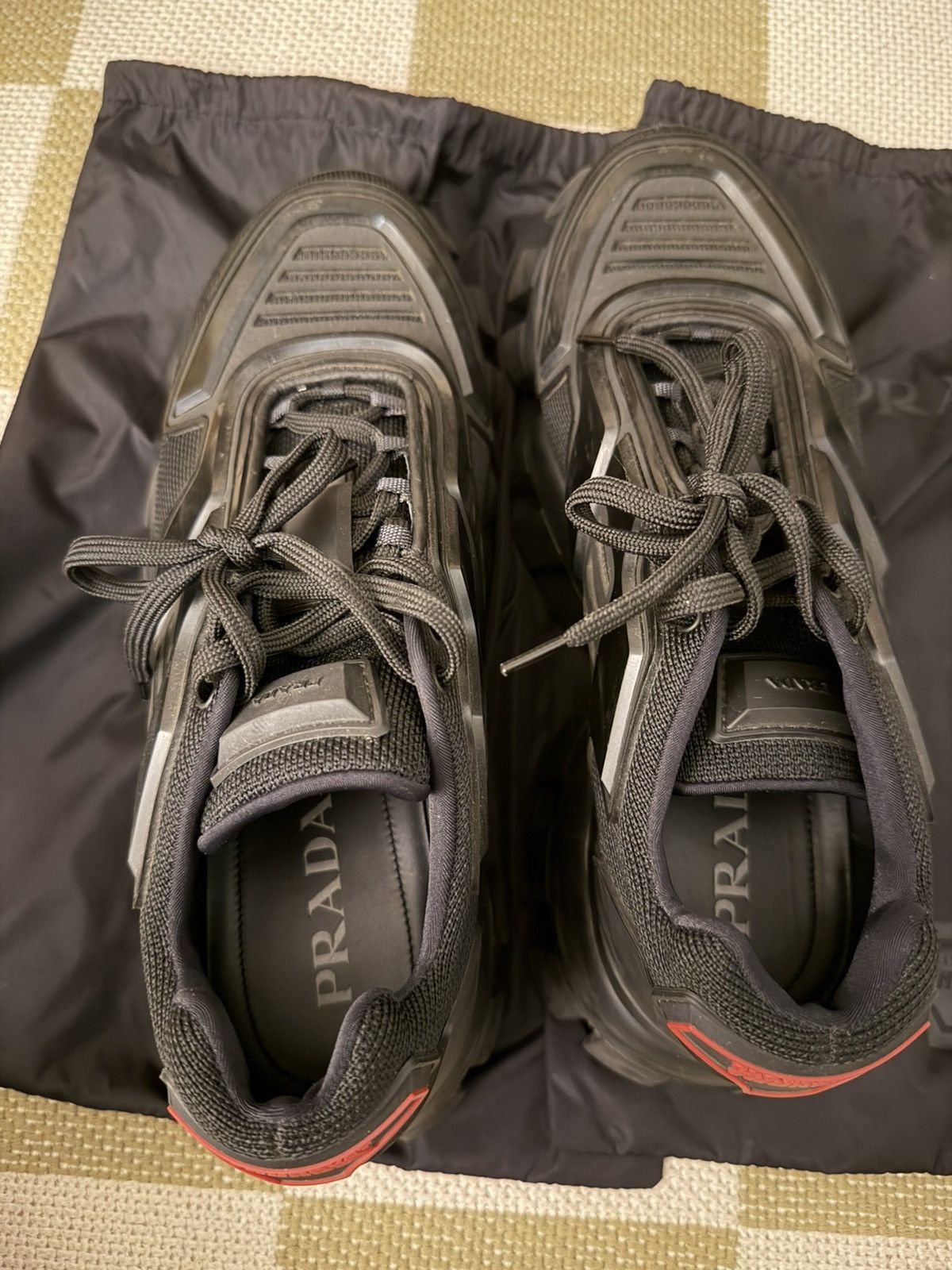 Prada Prada Cloudbust Thunder Sneaker Black Size US 11.5 / EU 44-45 - 7 Thumbnail