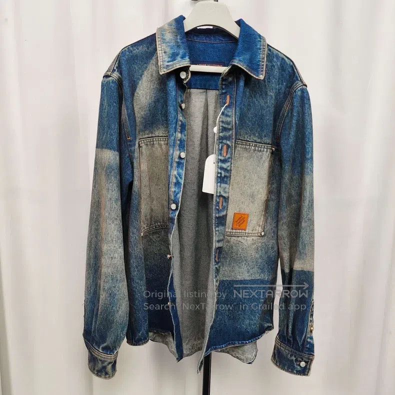 Louis Vuitton Louis Vuitton Washed Gradient Denim Jacket Size US S / EU 44-46 / 1 - 1 Thumbnail