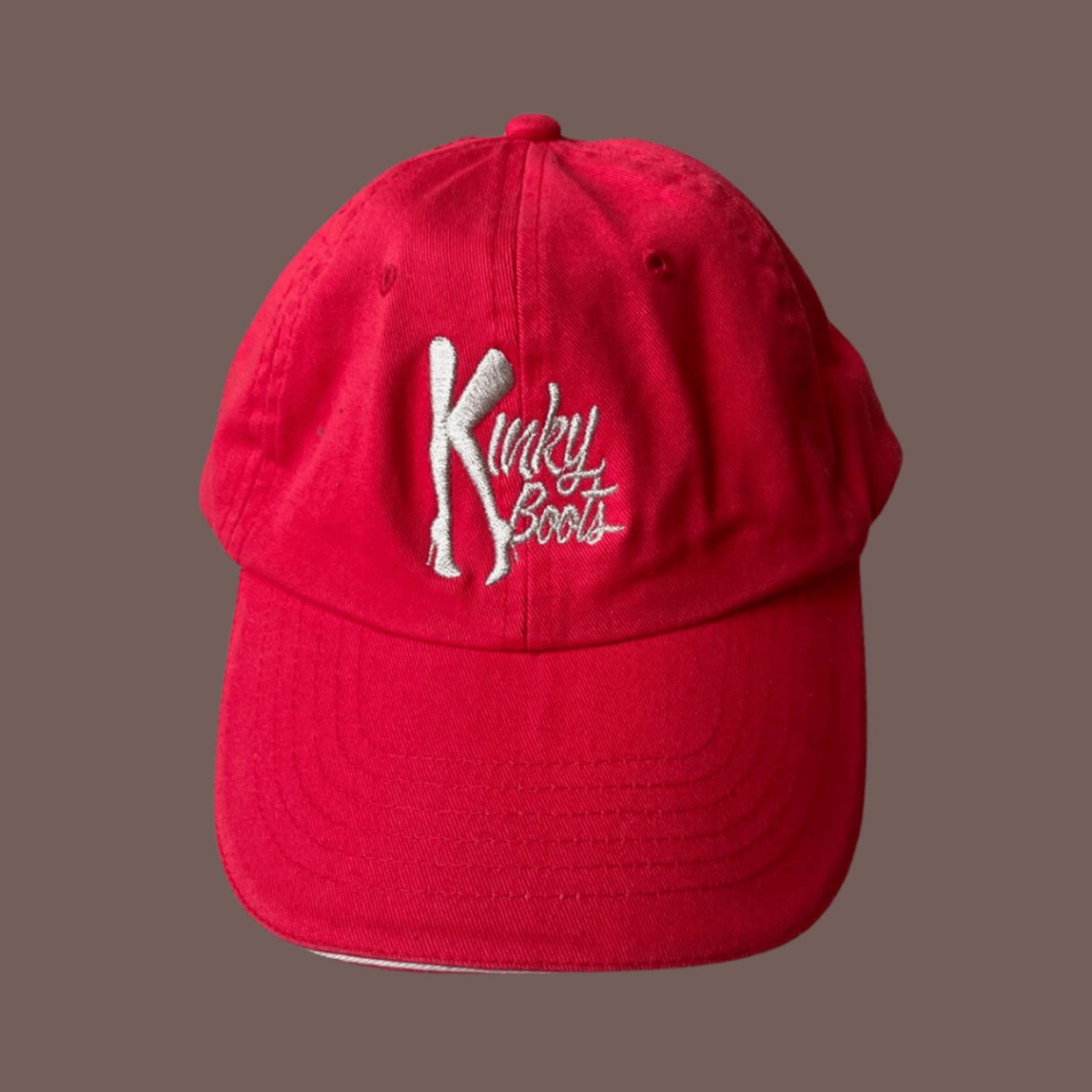 Vintage VTG Tour Cap | Kinky Boots Red Embroidered | Theatercore Size ONE SIZE - 1 Thumbnail