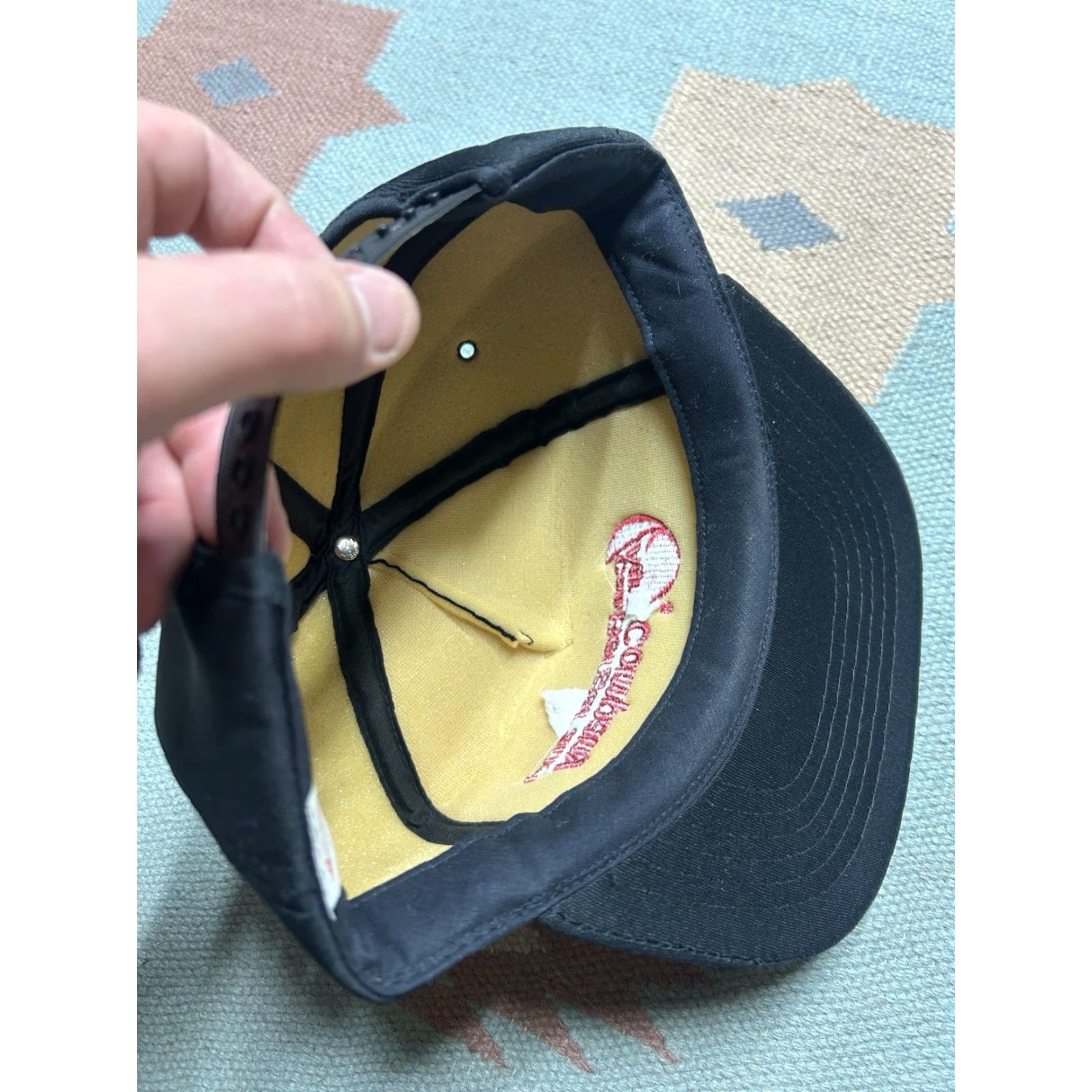Vintage VINTAGE SnapBack hat cap con Agra Berger and company farm black red adjustable Mens Adjustable Black Size ONE SIZE - 6 Thumbnail