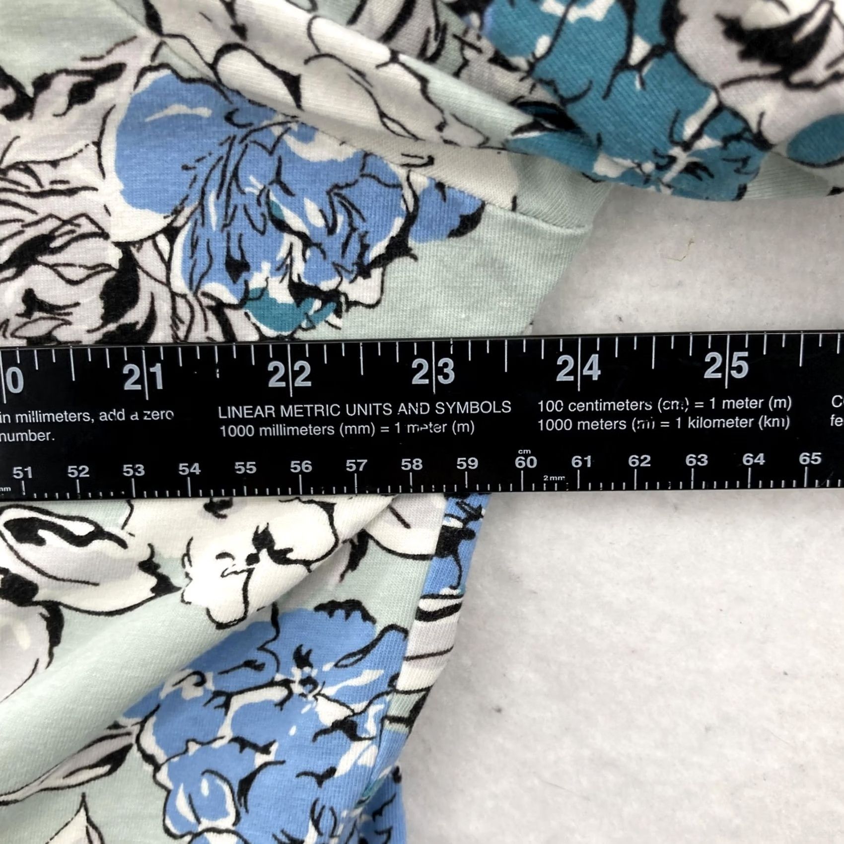 Talbots Talbots Shirt Womens 2X Green Blue Floral Surplice Wrap 3/4 Sleeve Feminine Size XXL / US 16-18 / IT 52-54 - 5 Thumbnail