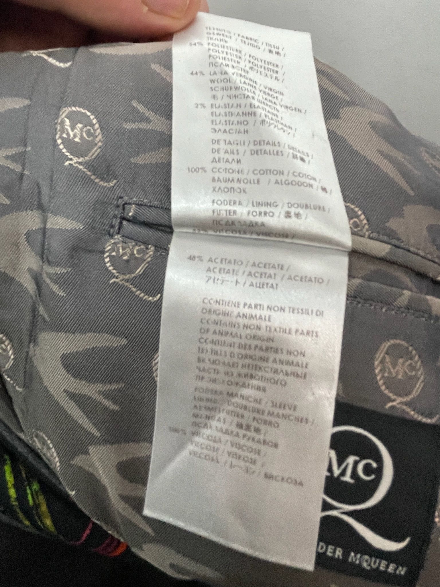 Alexander McQueen printed lapel blazer Size US M / EU 48-50 / 2 - 9 Thumbnail