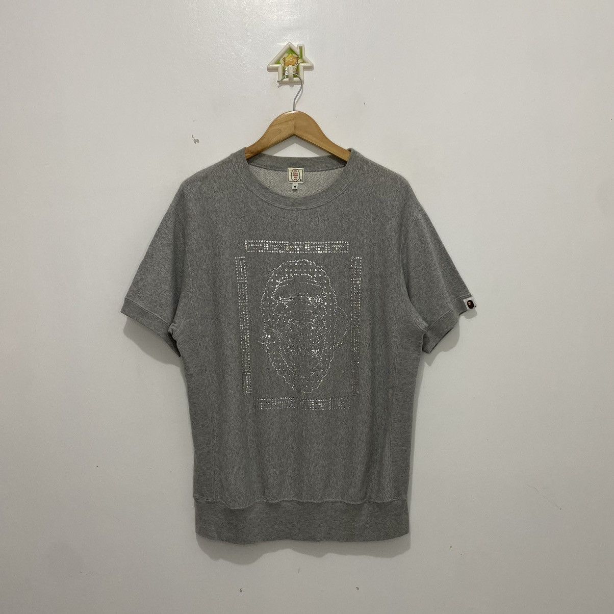 Bape Swarovski Big Ape Head Sweat Shirt Size US M / EU 48-50 / 2 - 1 Thumbnail