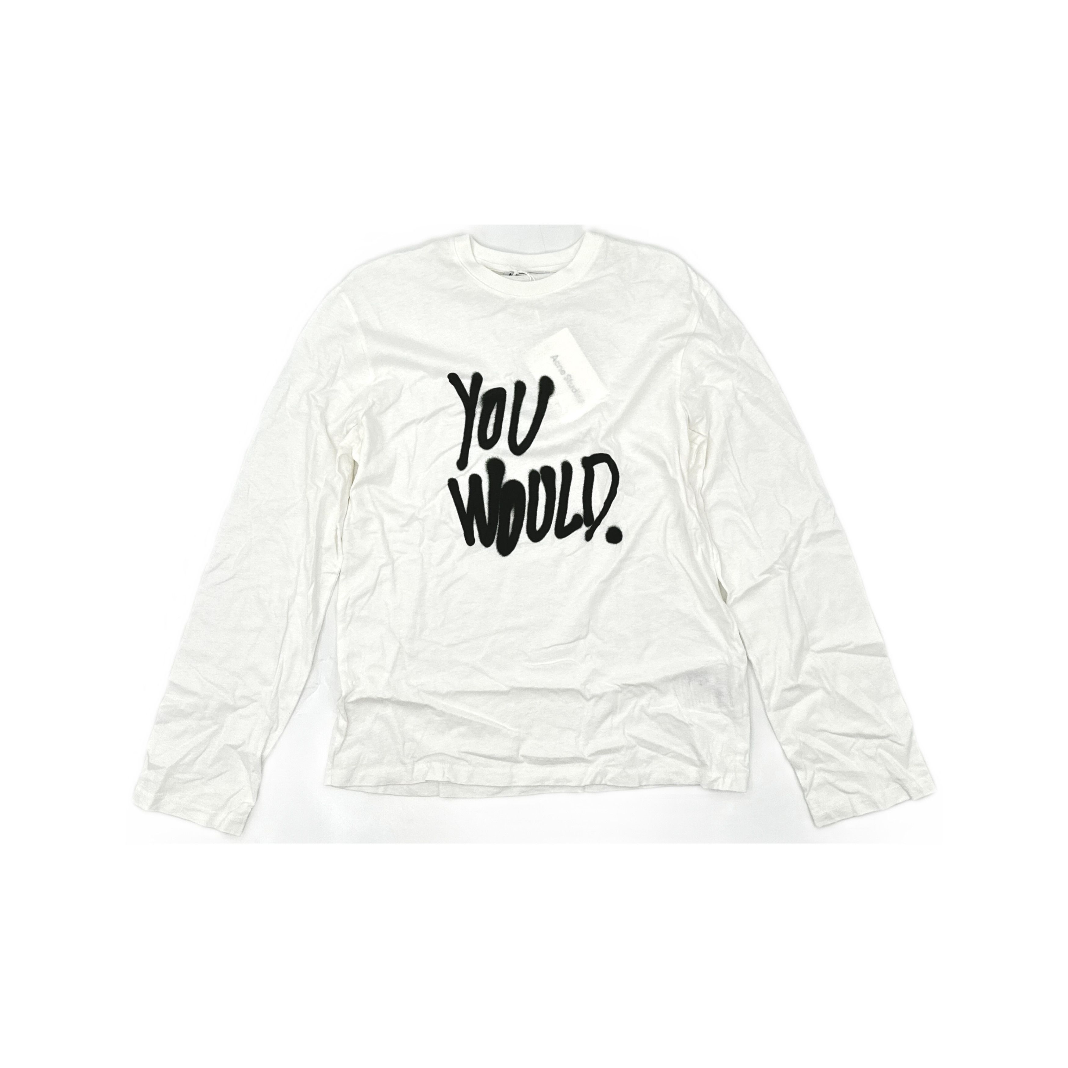 Acne Studios Acne Studios Letter Long Sleeve T-Shirt White XS Size US XS / EU 42 / 0 - 1 Thumbnail