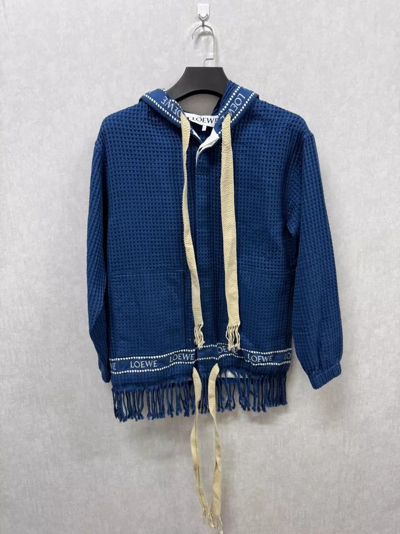 Loewe LOEWE size42 Blue lettering embroidered hooded tasselled kn Size US M / EU 48-50 / 2 - 1 Thumbnail