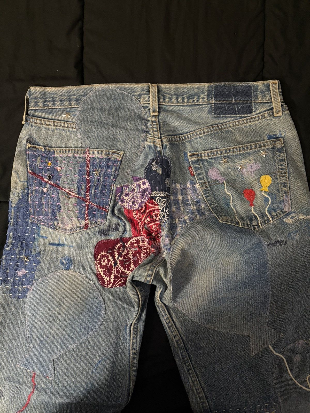 Levi's Vintage Repaired Levis Size US 36 / EU 52 - 4 Thumbnail
