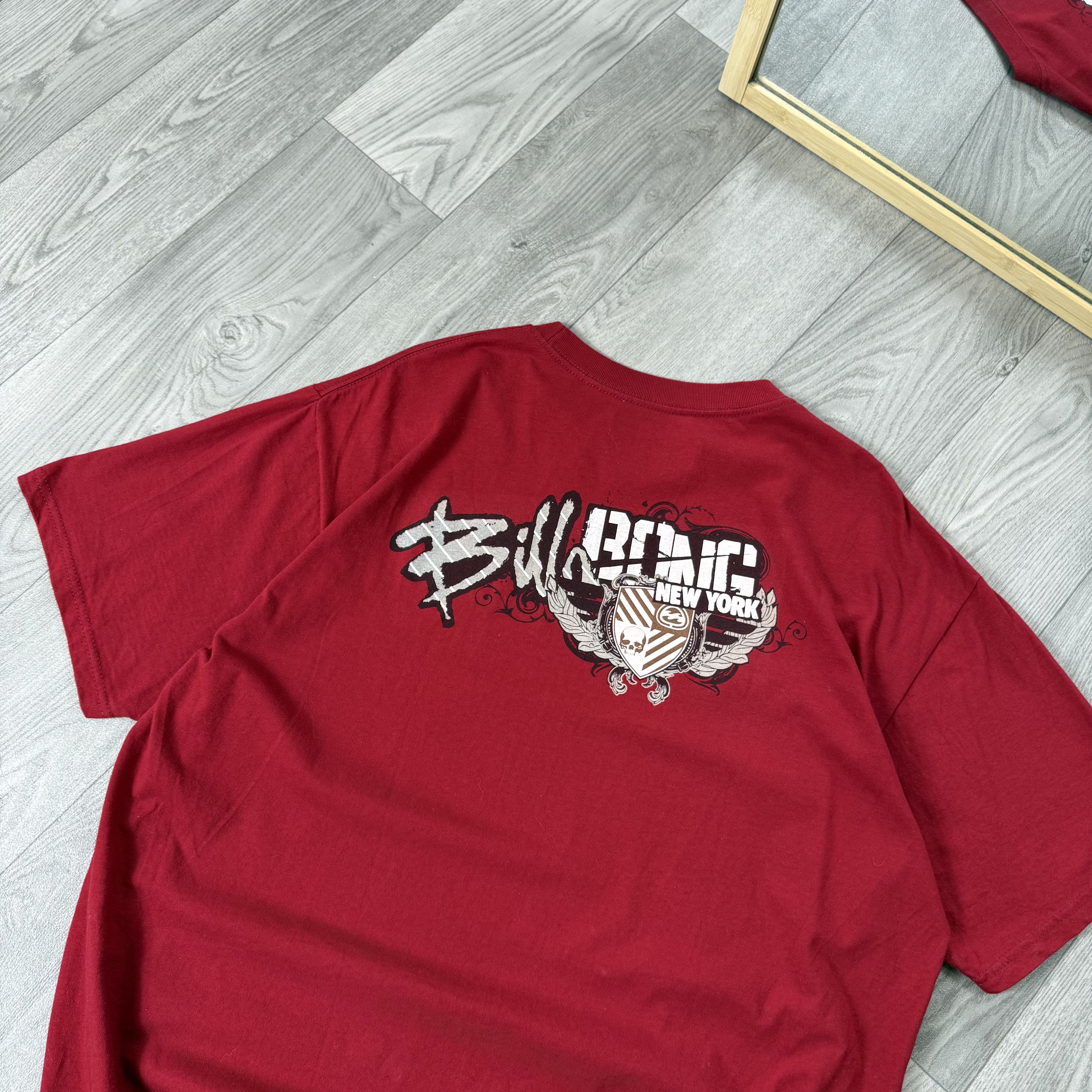 Billabong Vintage Billabong 90s Rare Graphic Surf Red Tee Shirt XL Size US XL / EU 56 / 4 - 6 Thumbnail