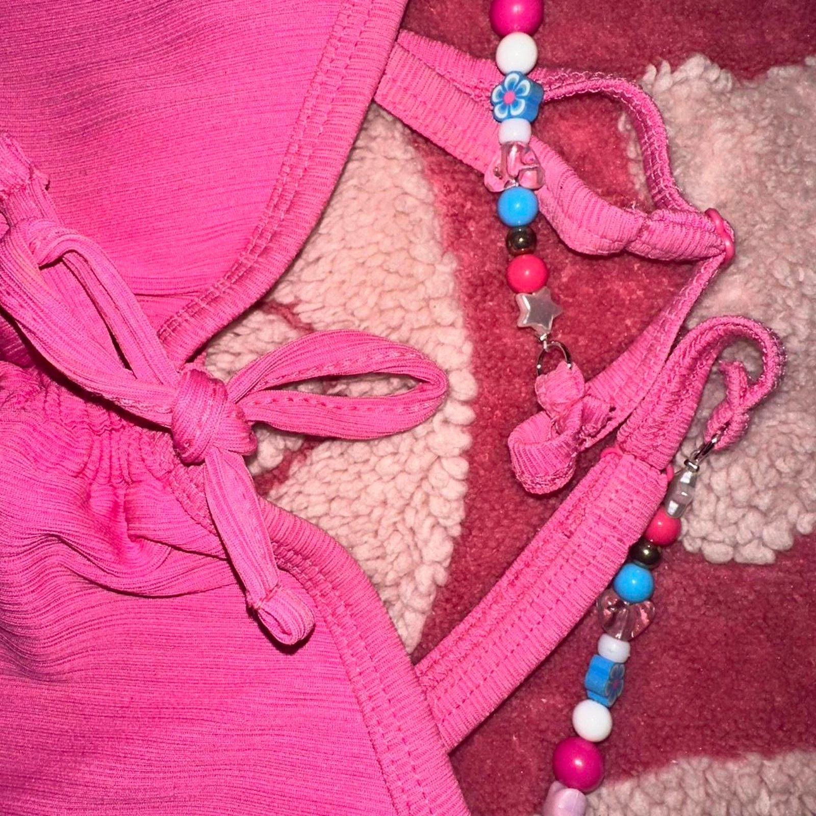 Other Pink beaded cami top Size XS / US 0-2 / IT 36-38 - 2 Thumbnail