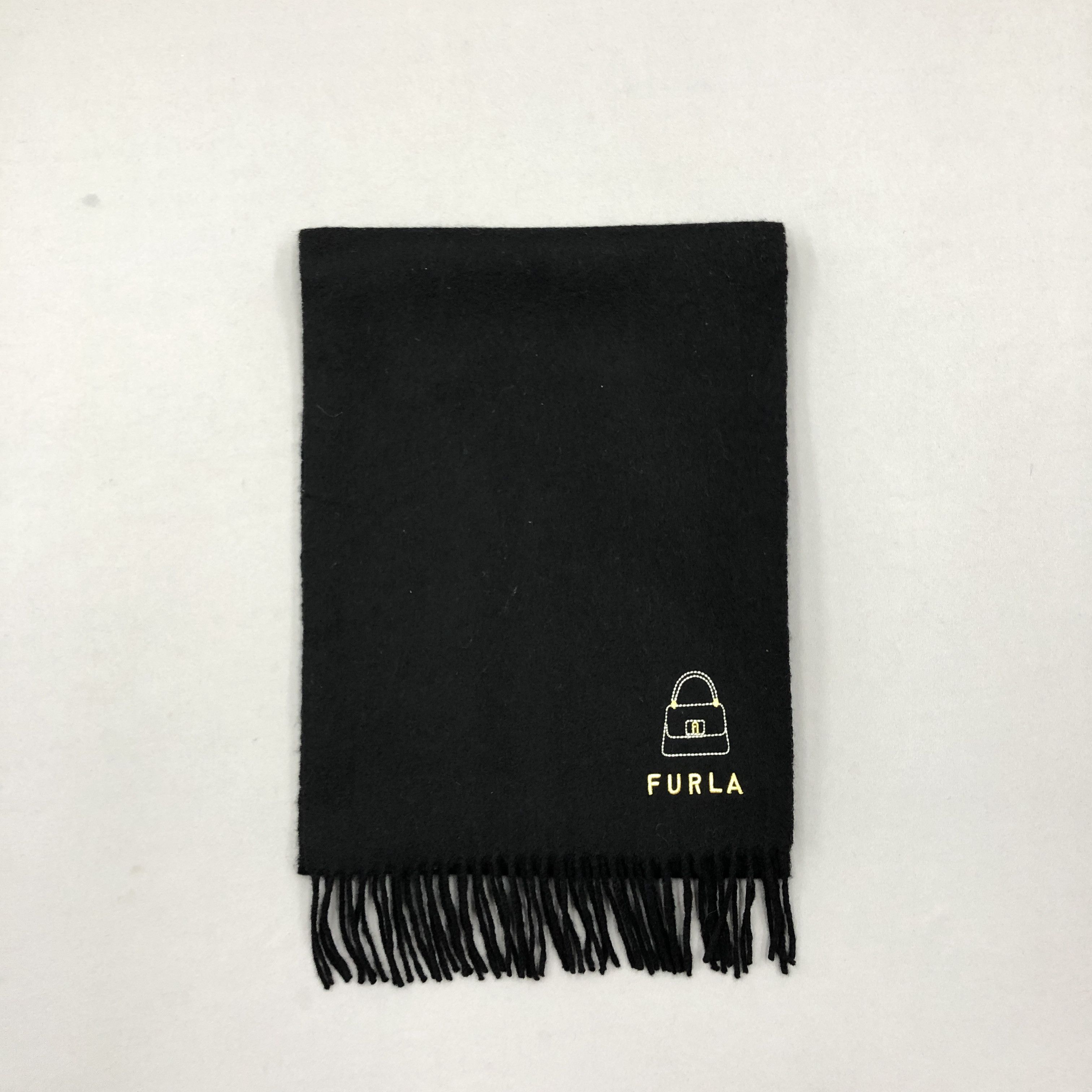 Furla Vintage Y2K Furla Scarf Muffler Fringe Wool Scarves Size ONE SIZE - 2 Thumbnail