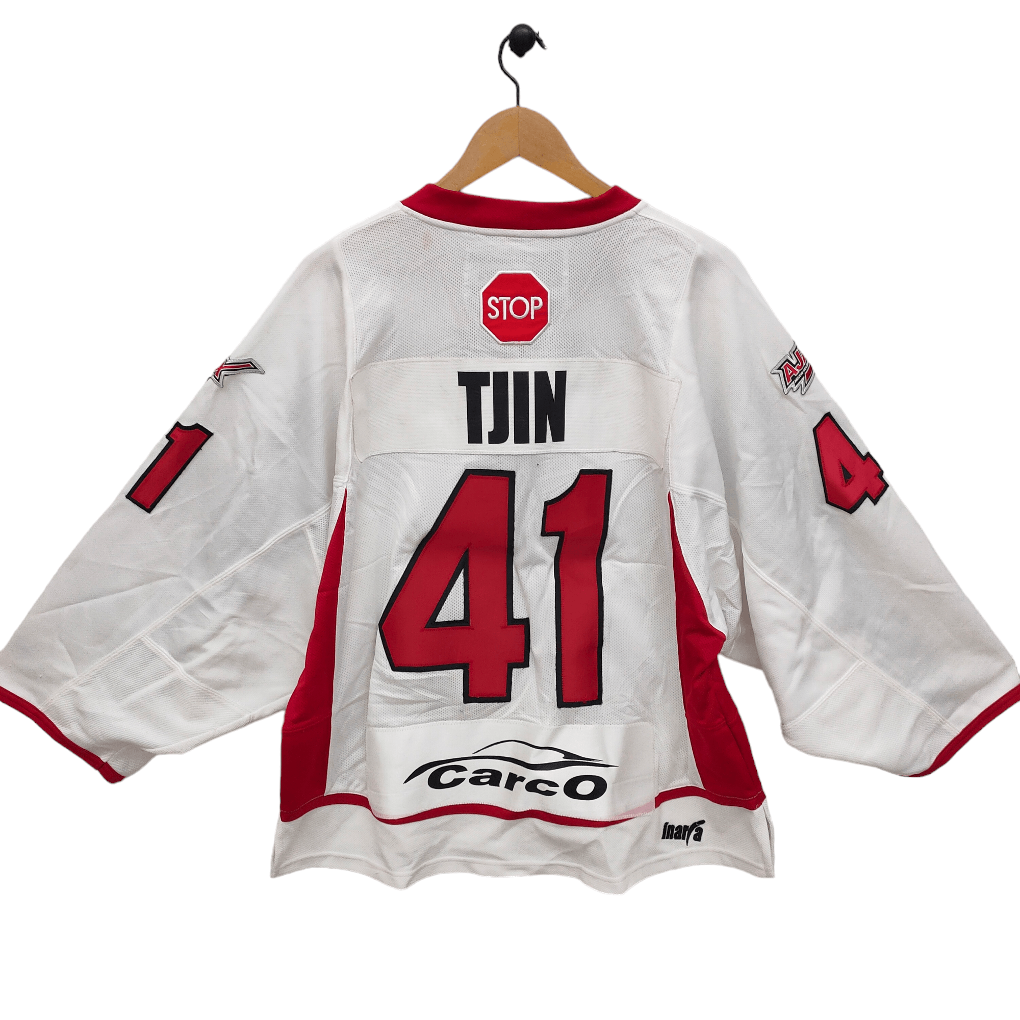 Vintage Ajax Knights Hockey Shirt Vintage Canada Goalie Jersey Size US XL / EU 56 / 4 - 4 Thumbnail