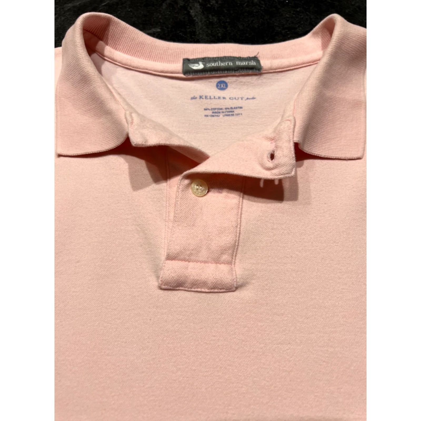 Vintage Southern Marsh Polo Shirt Men Pink 2XL Short Sleeve Cotton Blended Breathable Stretch Casual Polo Shirt Shirt Mens XXL Pink Size US XXL / EU 58 / 5 - 4 Thumbnail