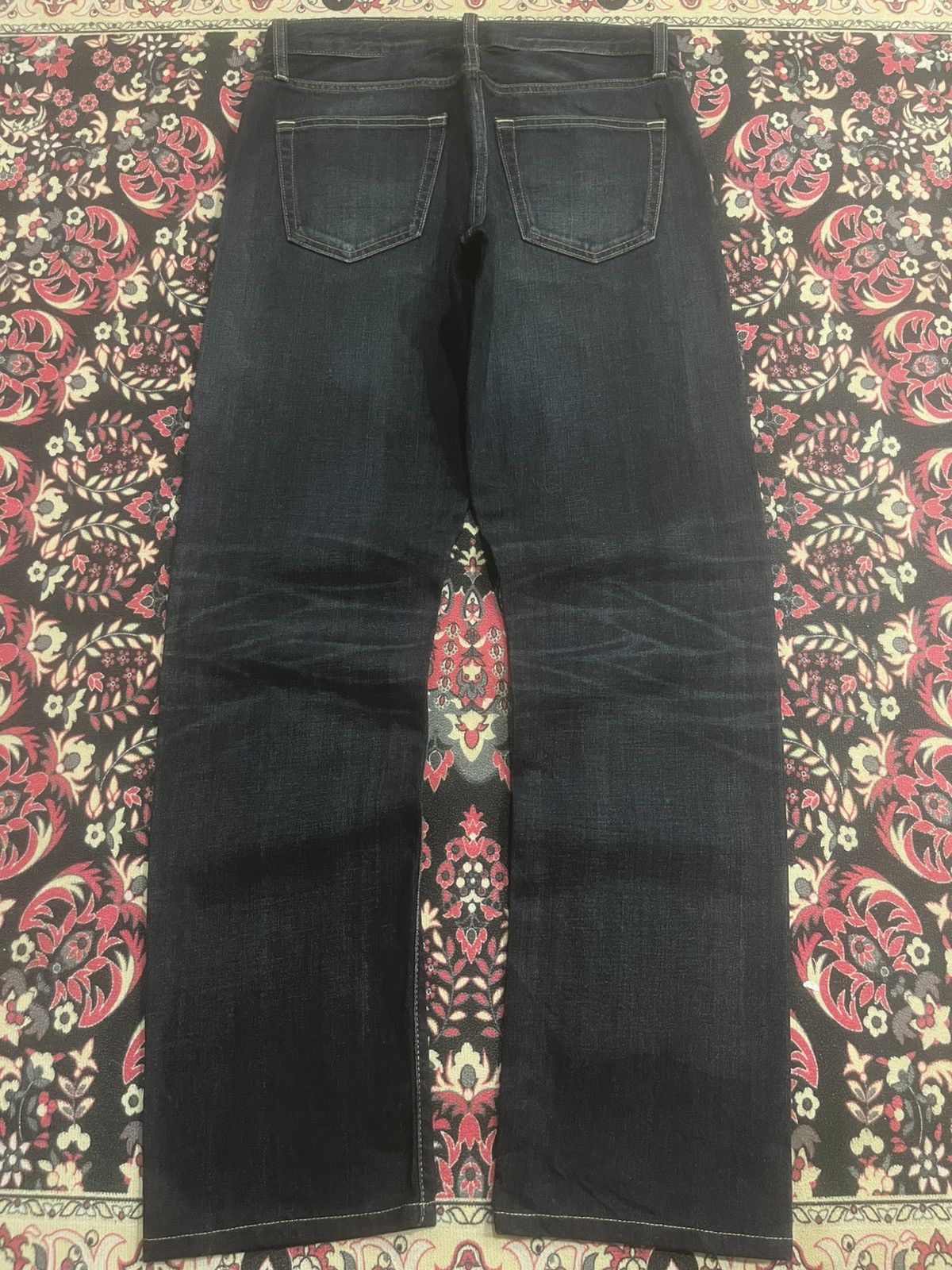 Undercover × Uniqlo Vintage Uniqlo Dark Whisker Blue Regular Fit Selvedge Jeans Size US 29 - 2 Thumbnail