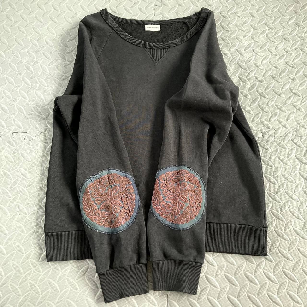 Dries Van Noten Bateau Neck Elbow Patched Sweatshirt Size S / US 4 / IT 40 - 8 Thumbnail