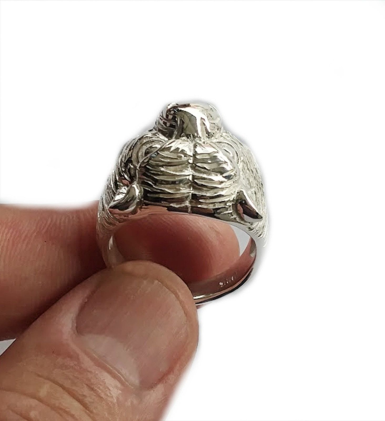 Other Men's Silver ring, Tiger ring for men silver sizes 9 to 13 Size ONE SIZE - 3 Thumbnail