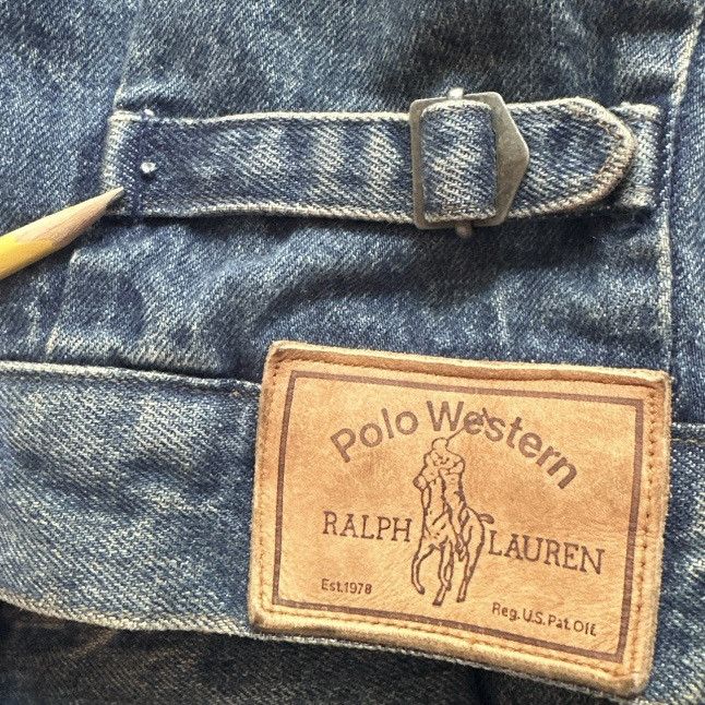 Polo Ralph Lauren VINTAGE POLO WESTERN RALPH LAUREN DENIM JACKET WOOL LINING Size US L / EU 52-54 / 3 - 13 Thumbnail