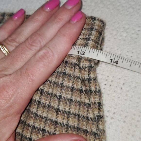 Vintage Austin Hill Vintage Union Made Wool Brown Plaid Lined Zipper Size 30" / US 8 / IT 44 - 8 Thumbnail