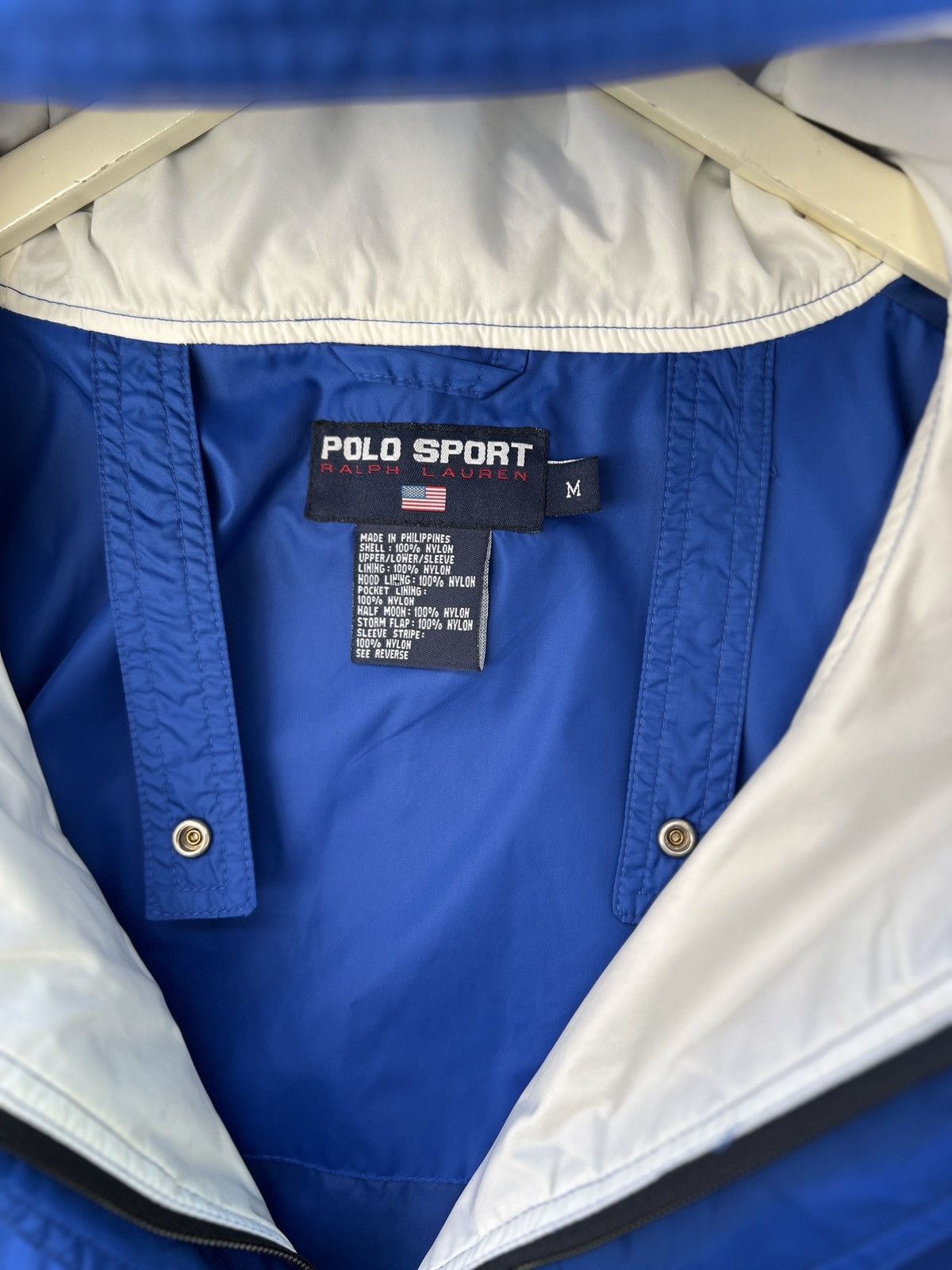 Polo Ralph Lauren Hard 1990’s Polo Sport Hooded Windbreaker Size US M / EU 48-50 / 2 - 10 Thumbnail