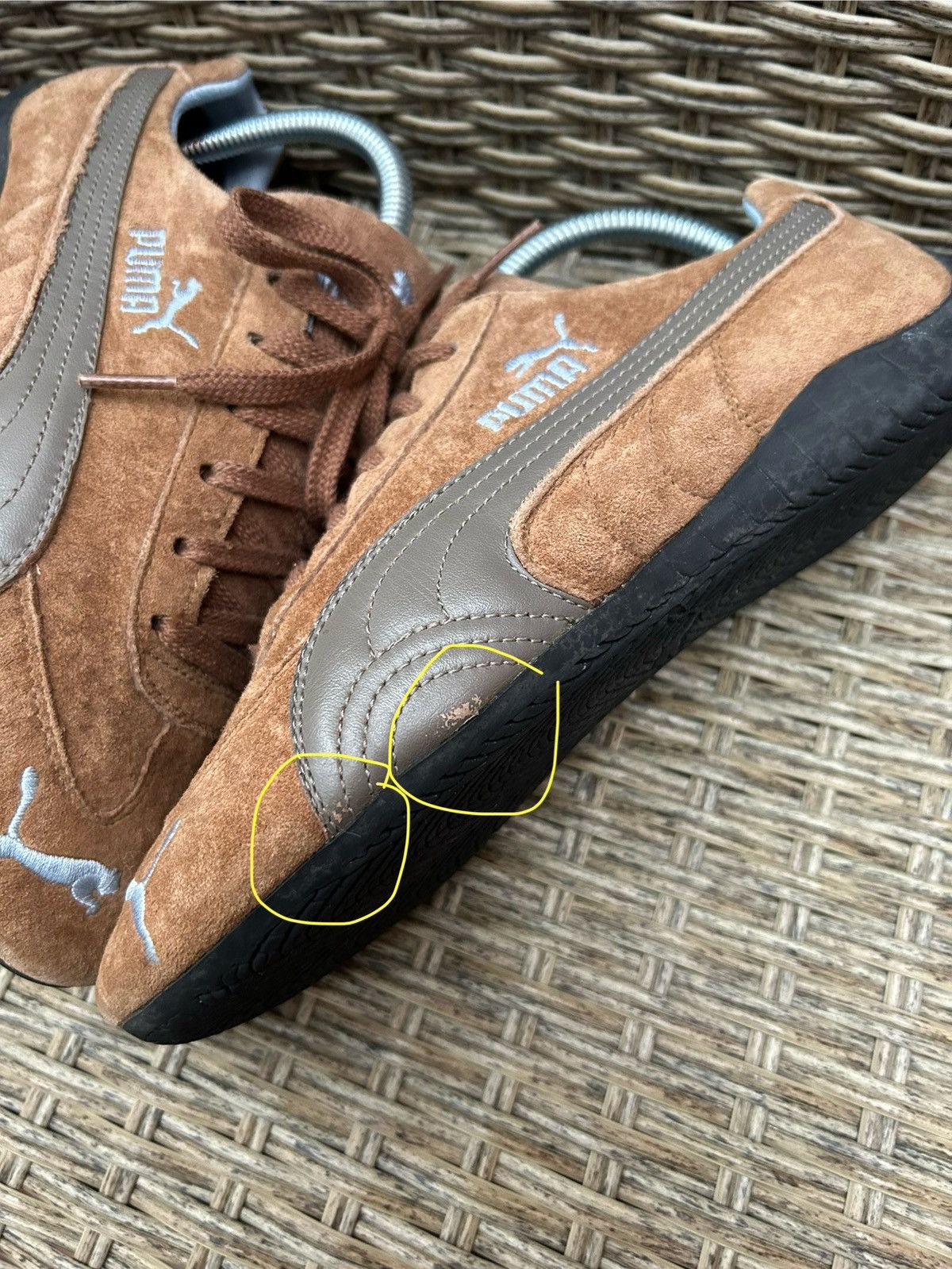 Puma 2000s Puma Speedcat Brown Suede Leather Low-Top Sneakers Y2k Size US 6 / IT 36 - 13 Thumbnail