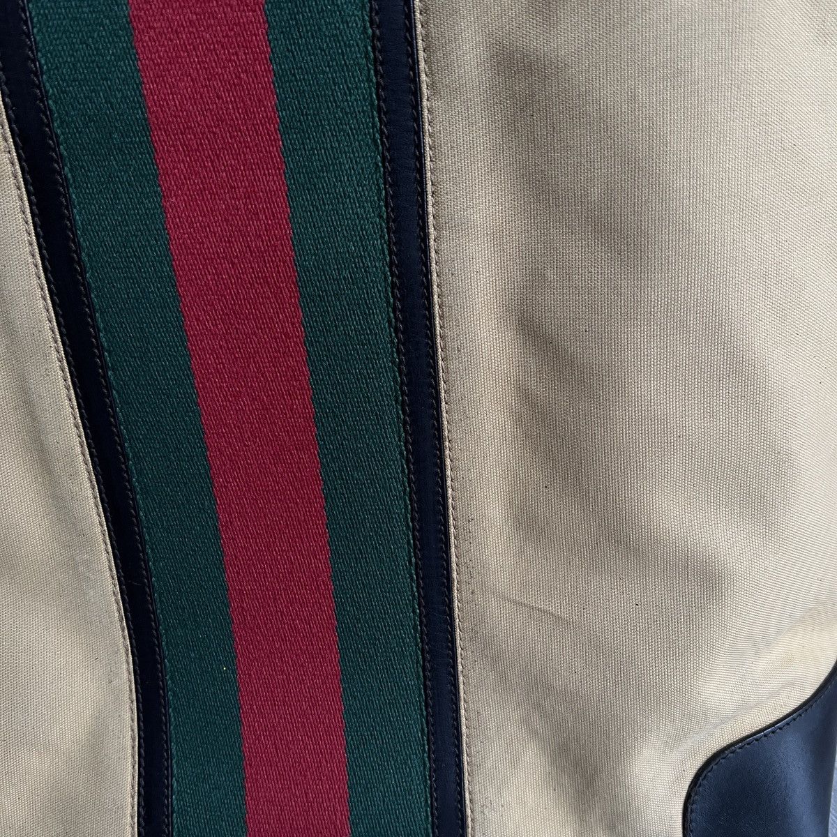 Gucci × Vintage Authentic Gucci web tote bag vintage Size ONE SIZE - 13 Thumbnail